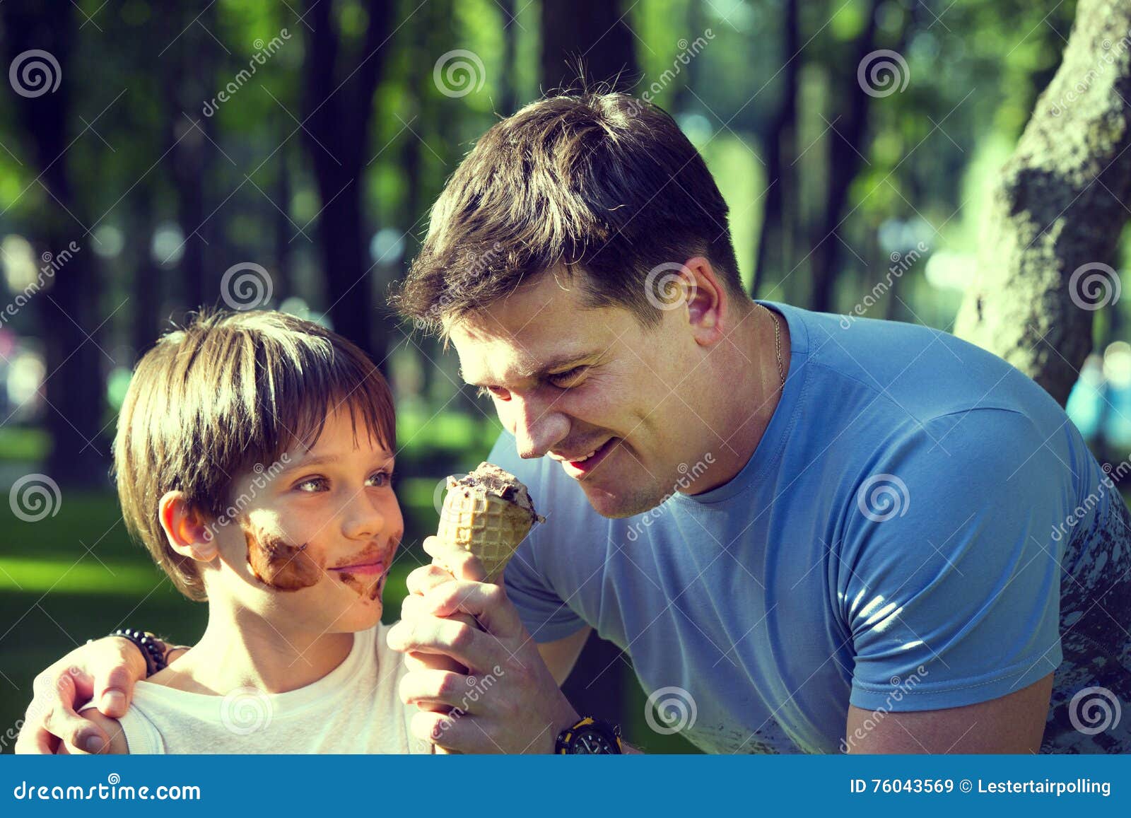Boy and dad stock image. Image of cheerful, male, happy 76043569