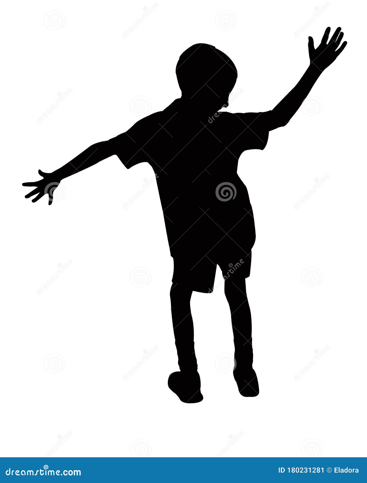 Download A Boy Dancing Body Silhouette Vector Stock Vector ...