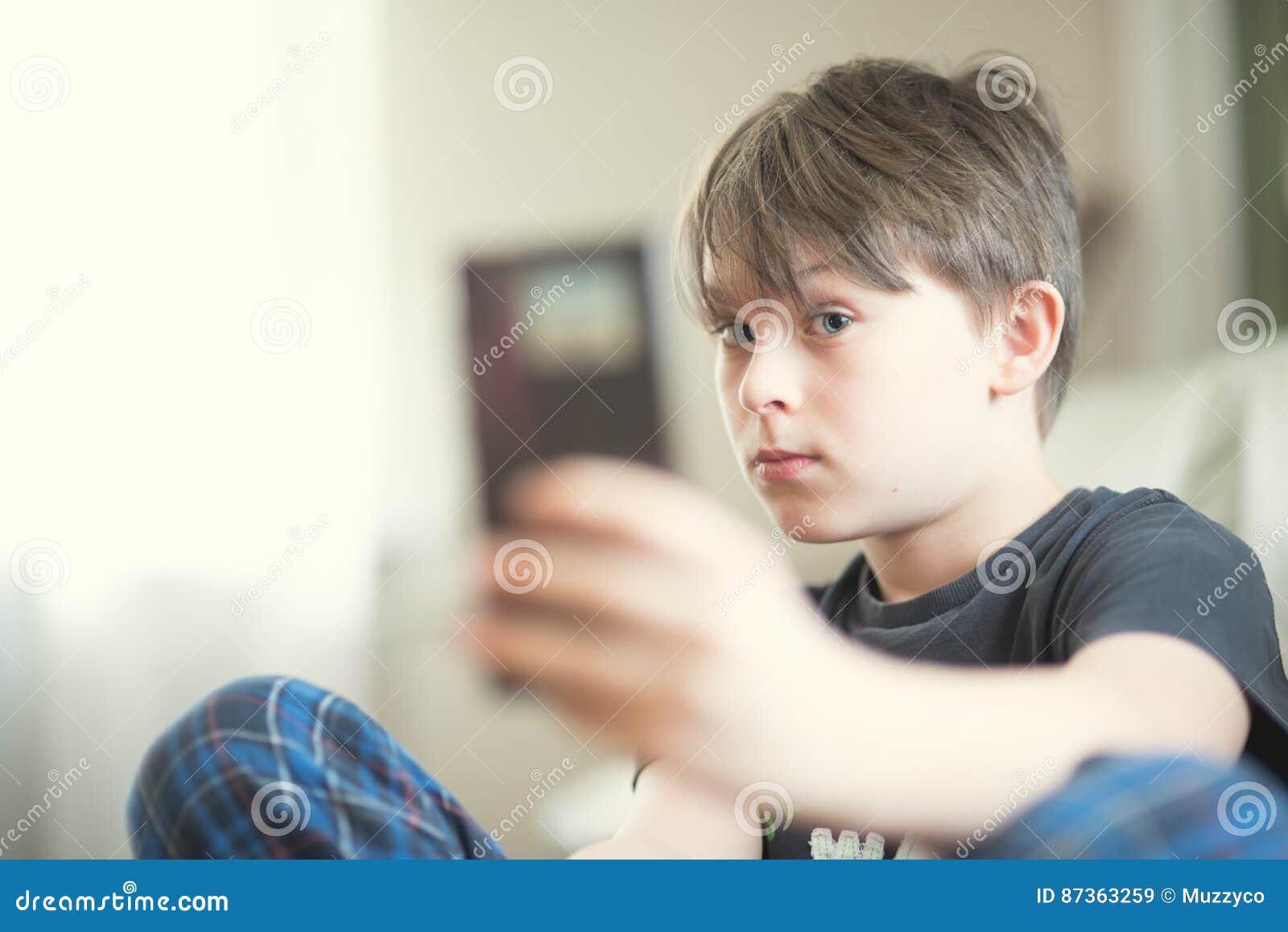 A boy doing selfie stock image. Image of happy, mobile - 87363259