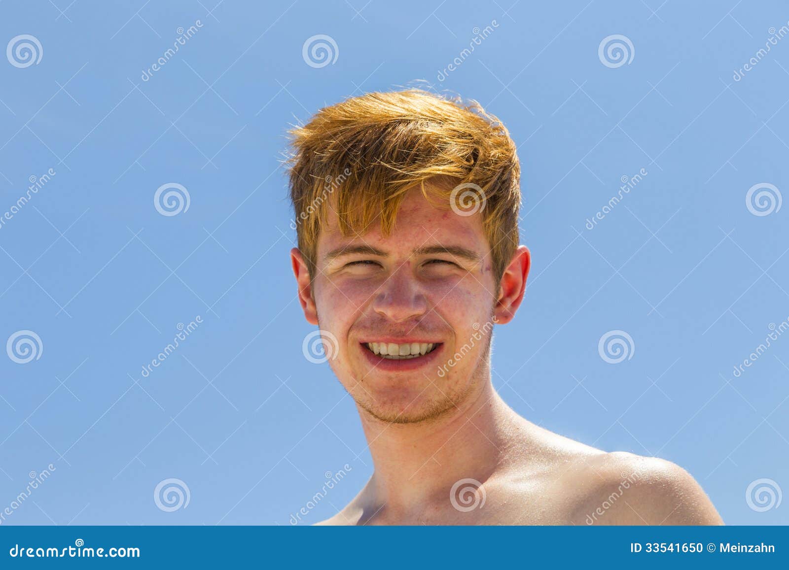 Boy Dries after Swimming in the Hot Stock Photo - Image of life ...