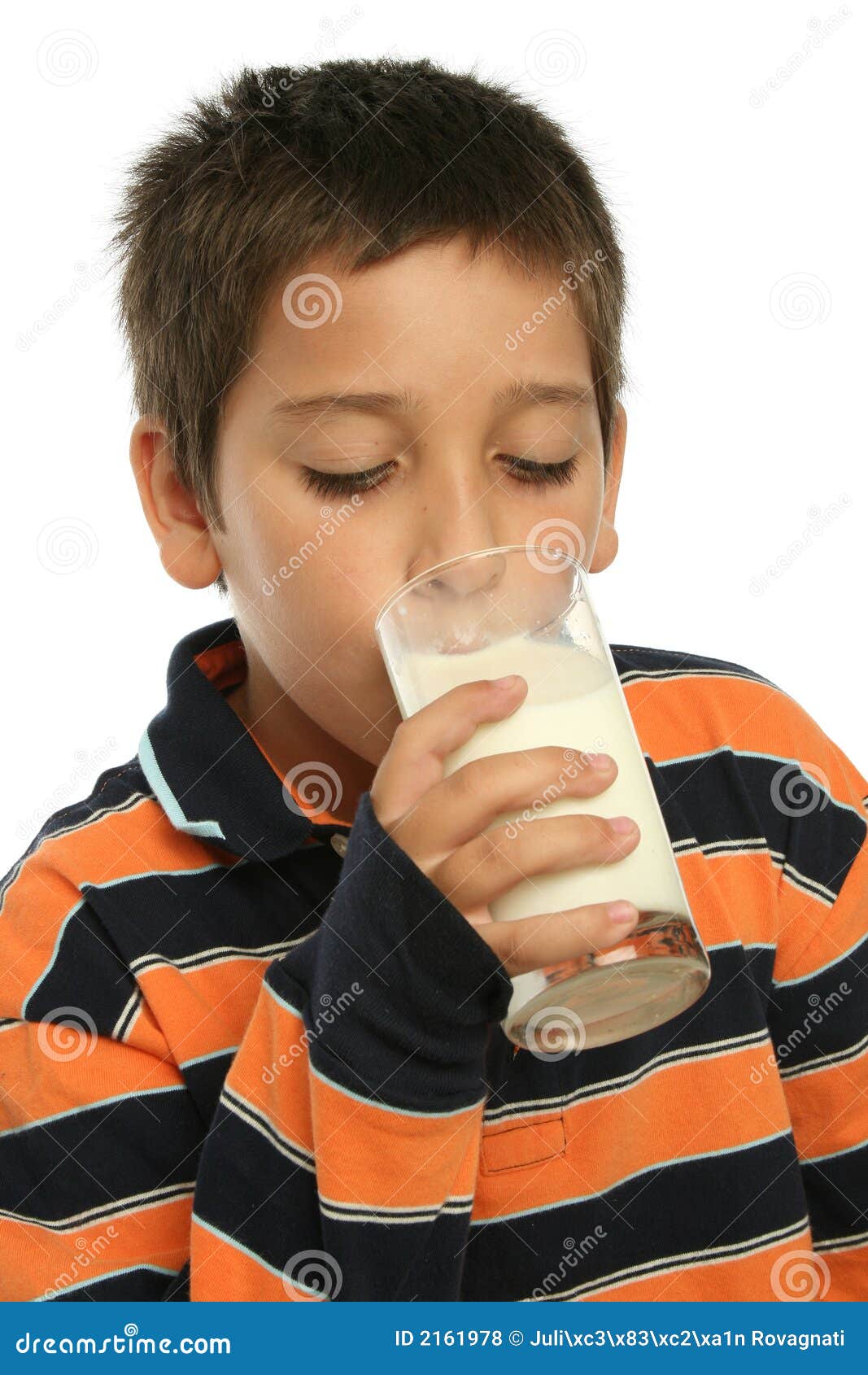 Boy Drinking a Glass of Milk Stock Photo Image of adolescent, drinking 2161978