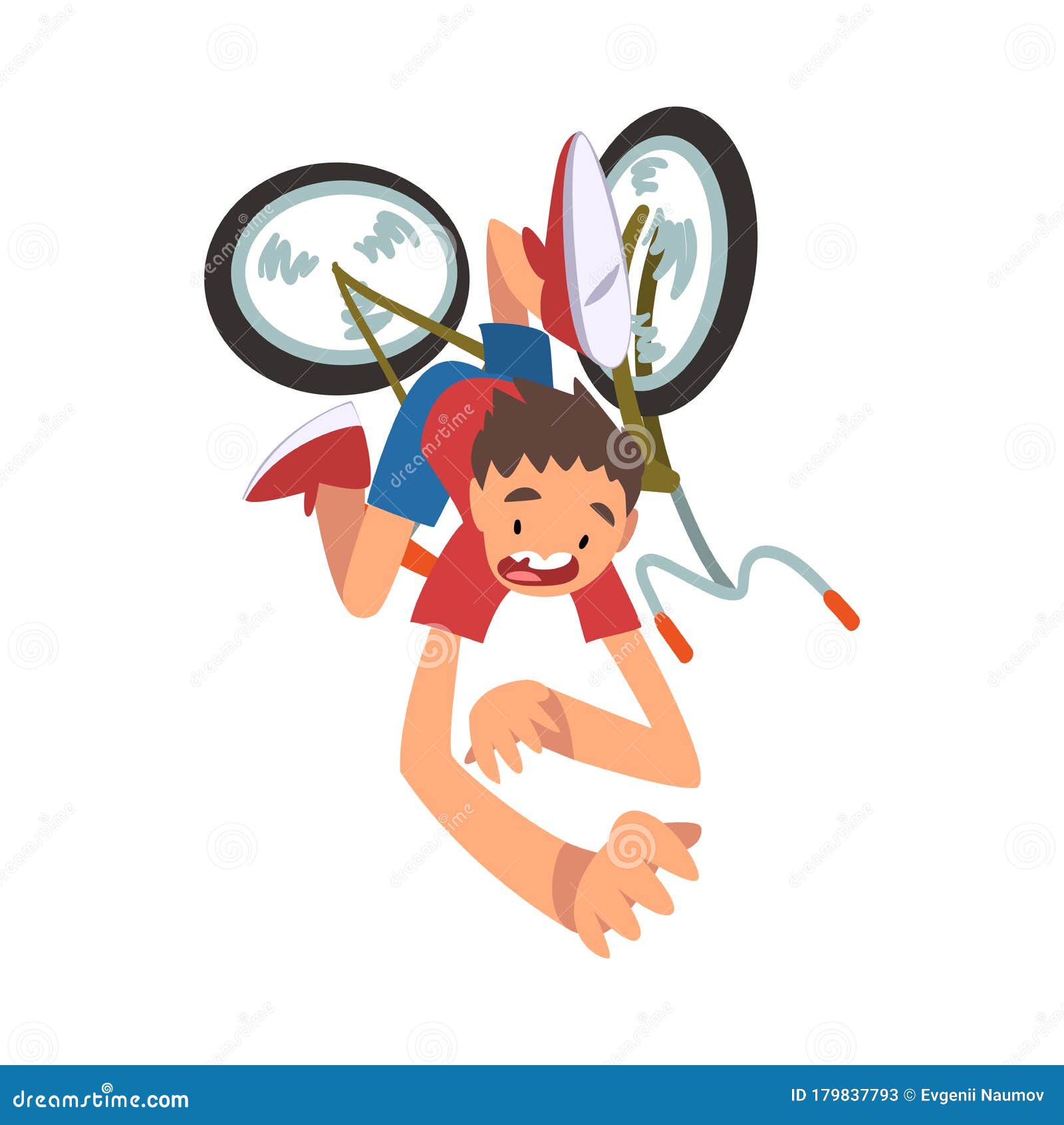Boy Falling Bike Stock Illustrations – 42 Boy Falling Bike Stock  Illustrations, Vectors & Clipart - Dreamstime