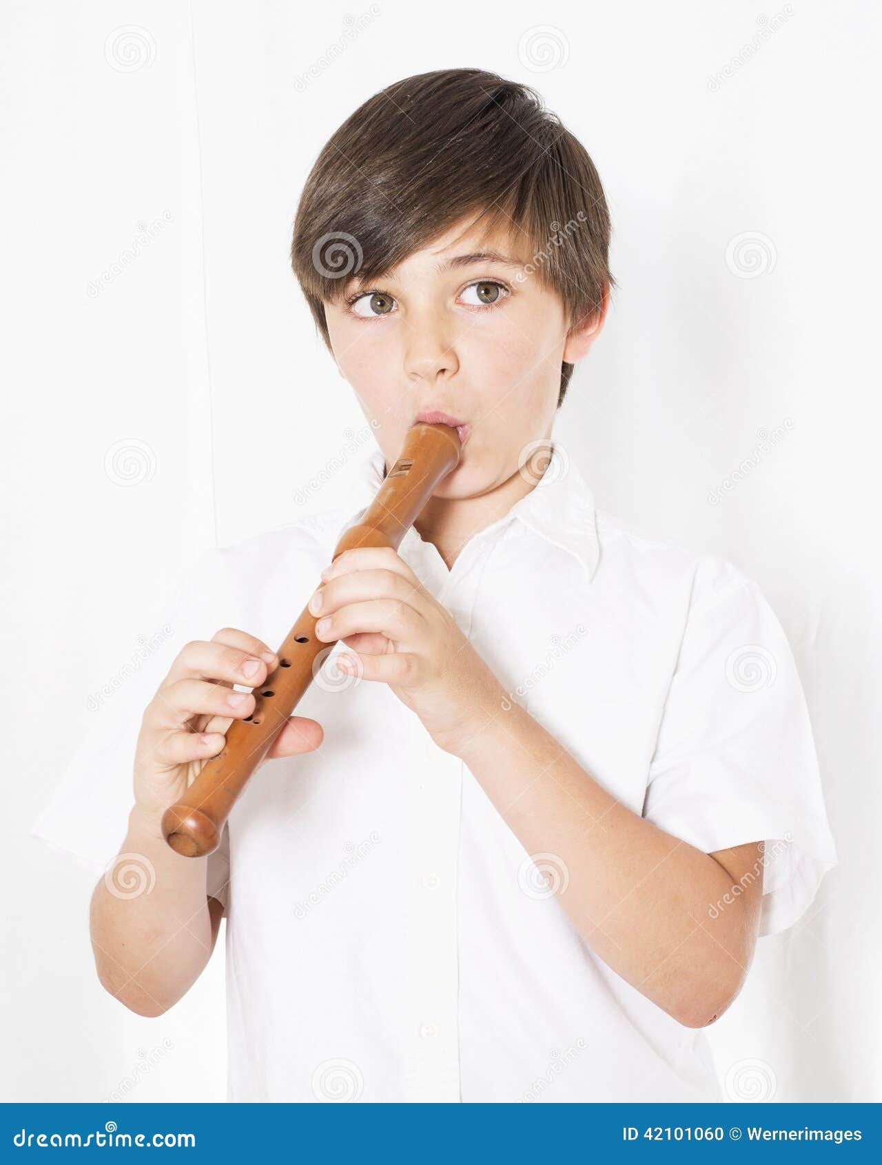 Boy with flute stock photo. Image of instrument, rehearsal 42101060