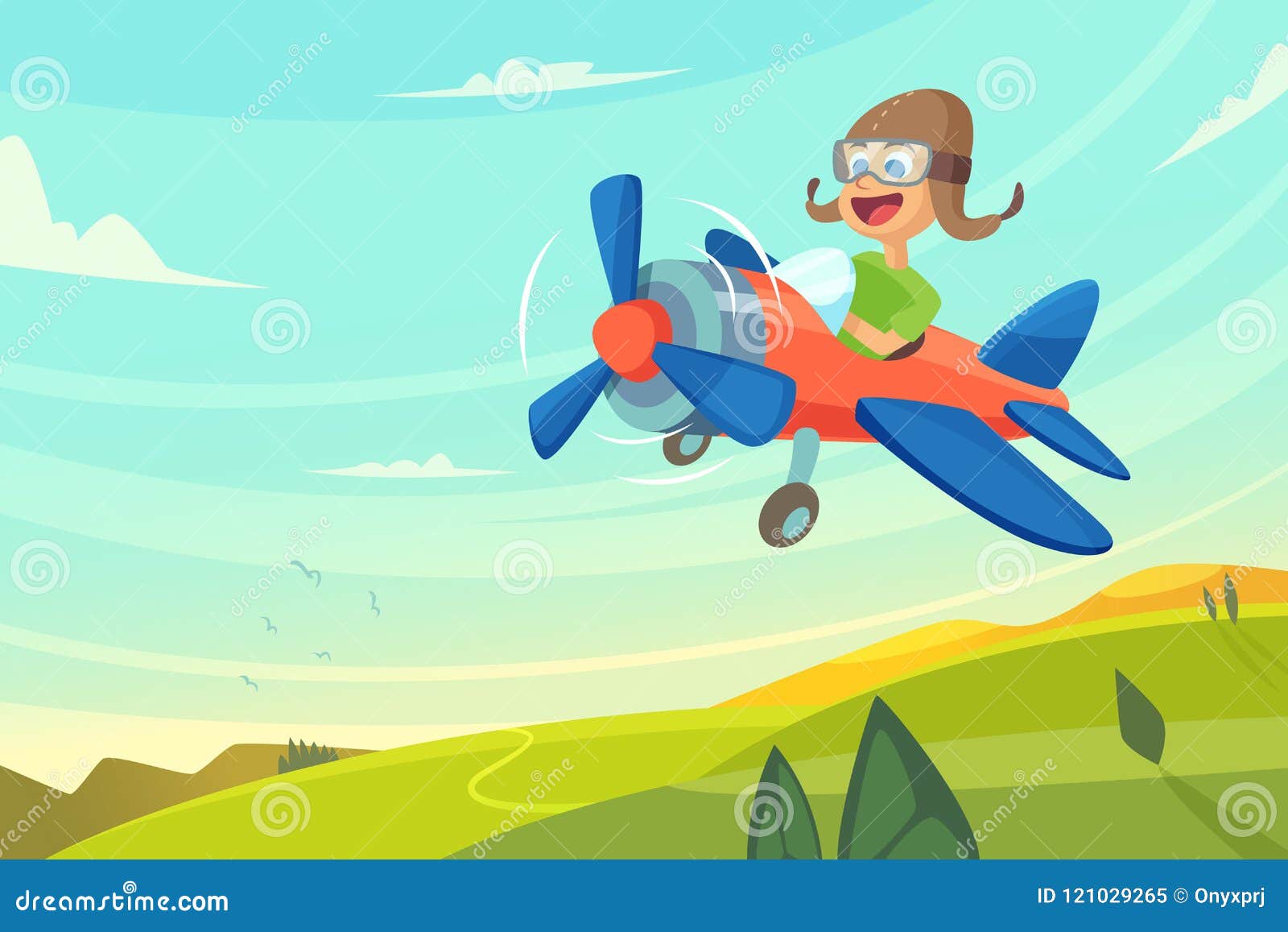 Boy Flying in Airplane. Funny Cartoon Illustration Stock Vector - Illustration of aircraft, airplane: 121029265 Boy Flying in Airplane. Funny Cartoon Illustration Stock Vector - Illustration of aircraft, airplane: 121029265