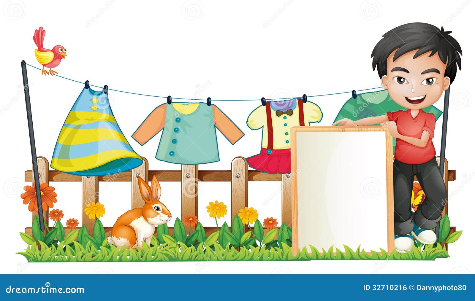 clipart of clothes hanging on a line - photo #49