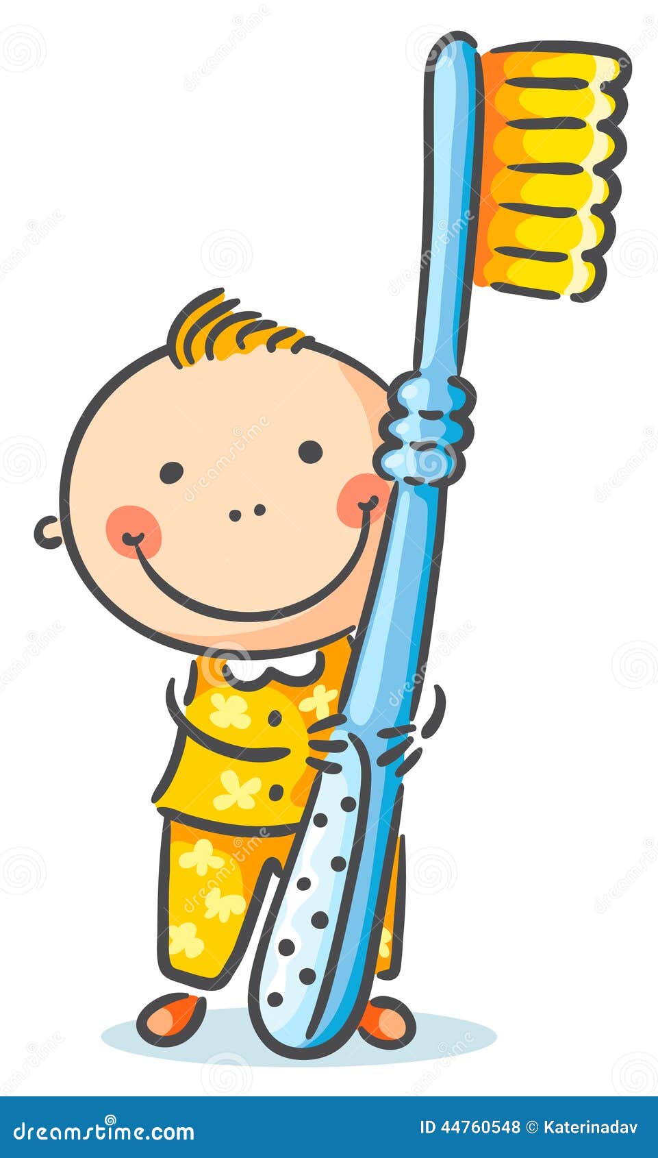 Boy Brushing Teeth Clip Art