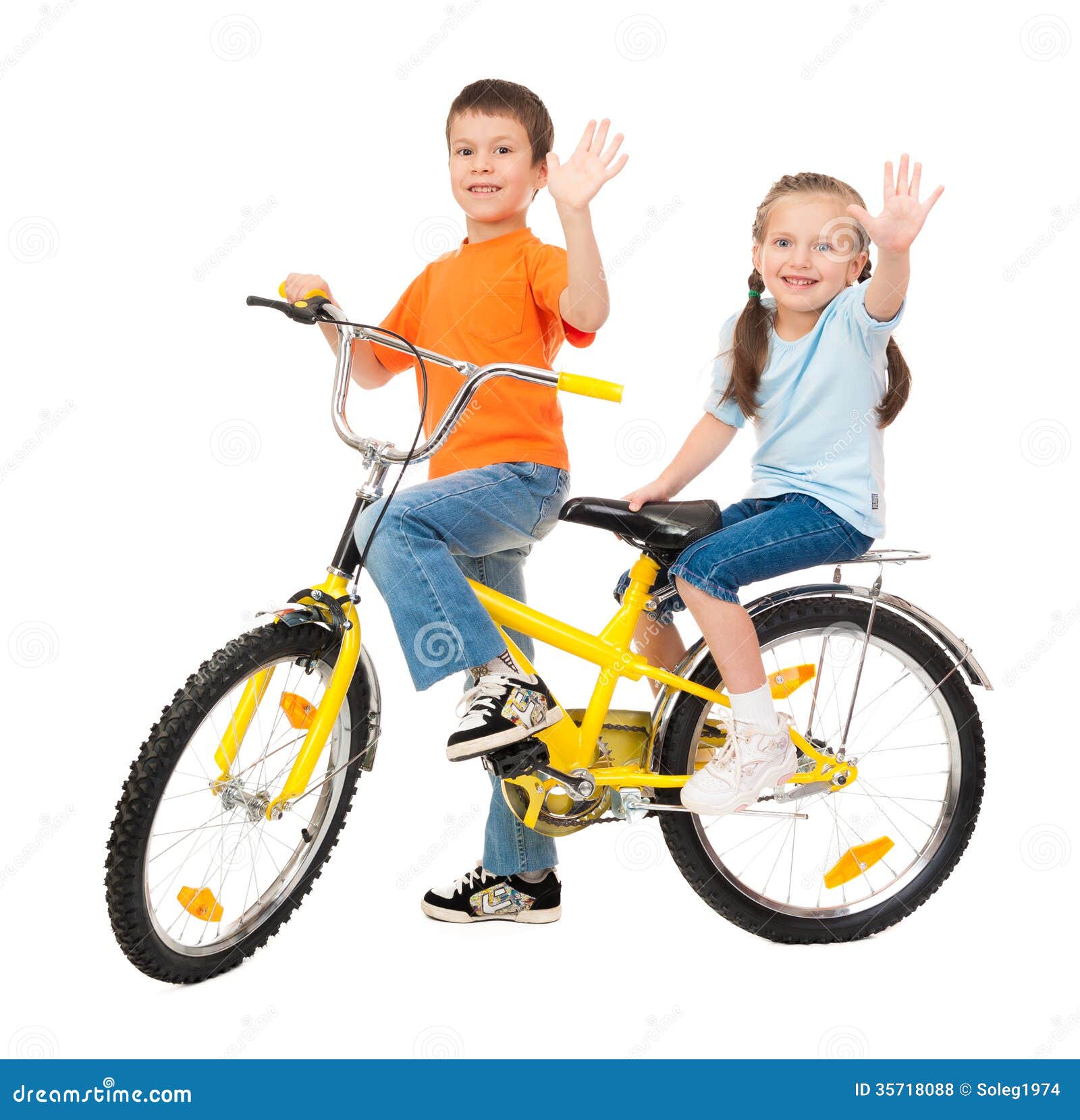 cycle boy and girl