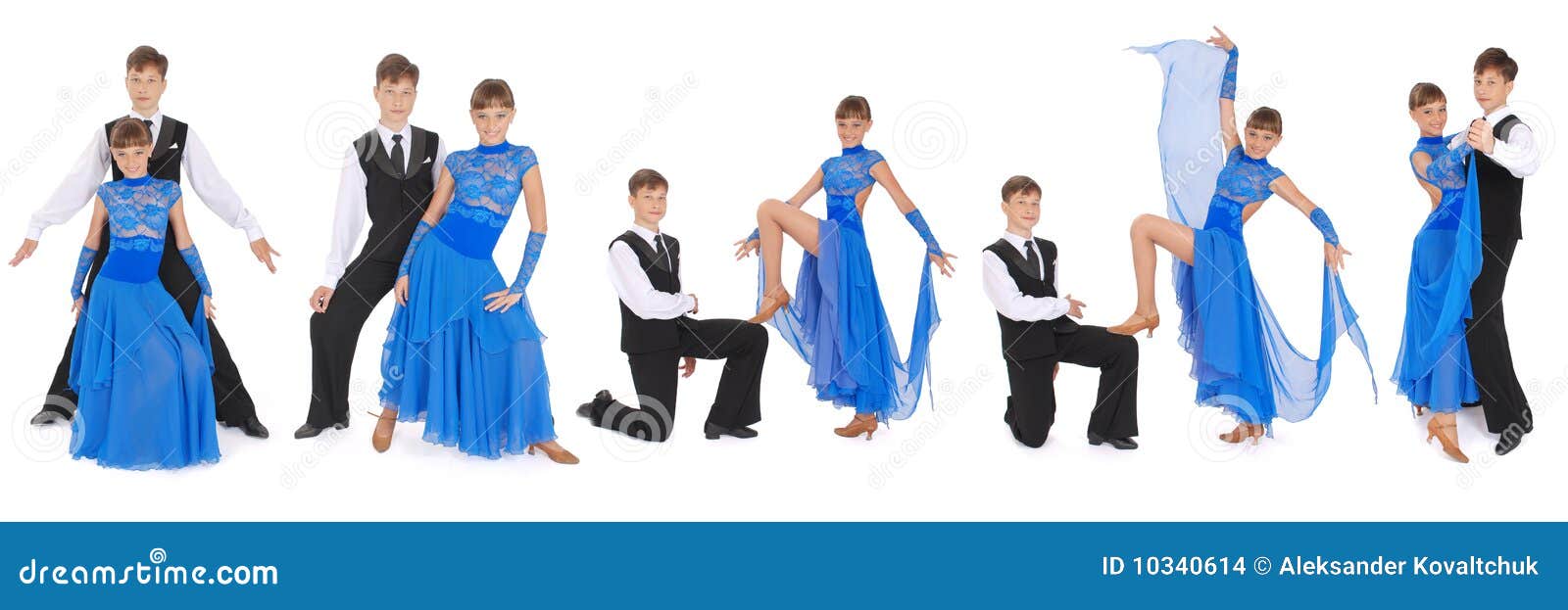 Boy and Girl Dancing Ballroom Dance Stock Photo Image of young, white