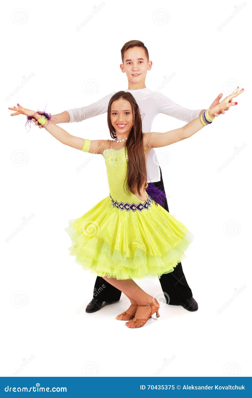 Boy and Girl Dancing Ballroom Dance Stock Image Image of showing