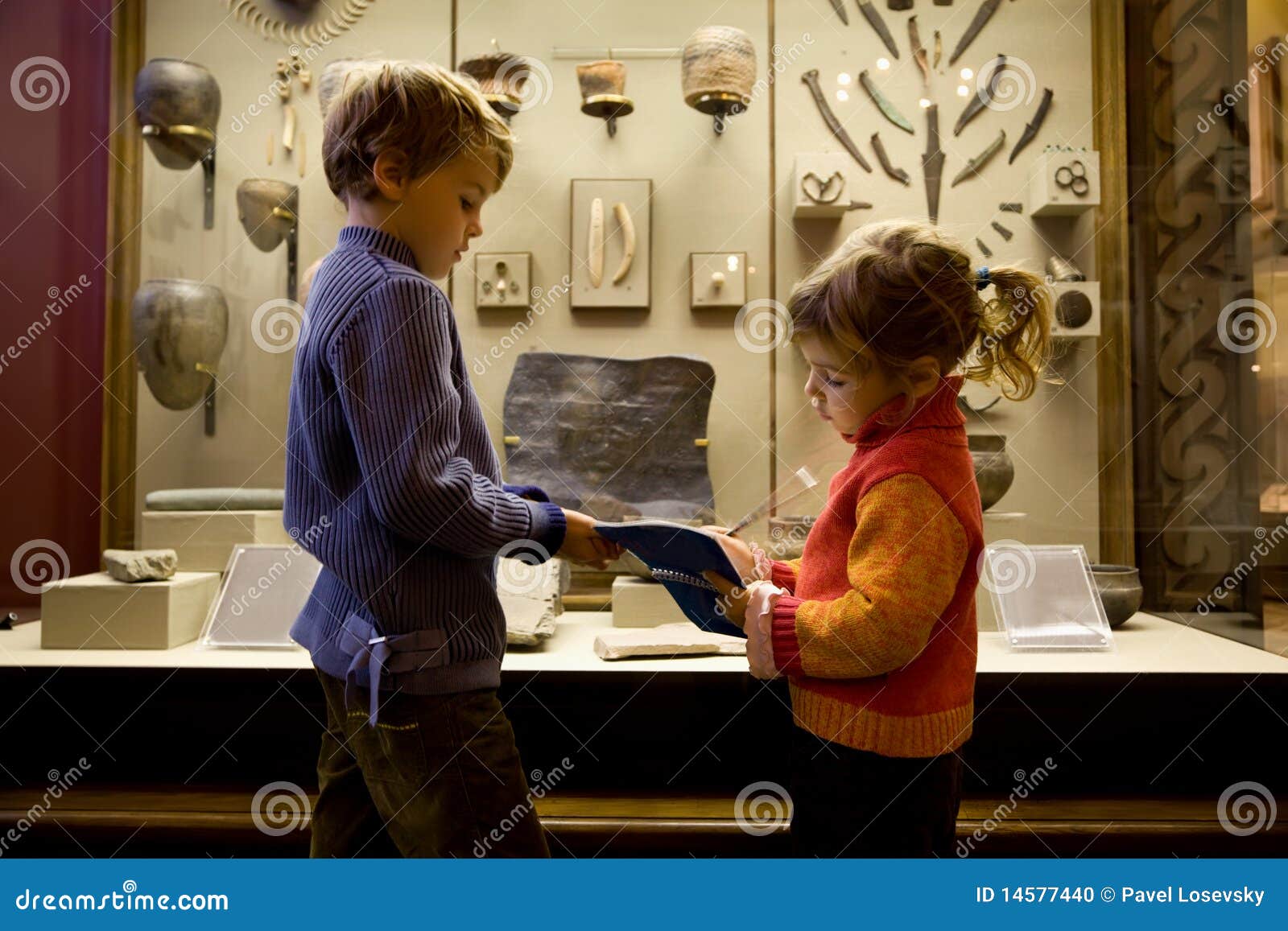 Boy and Girl at Excursion in Historical Museum Editorial Image Image of classmates, artefacts