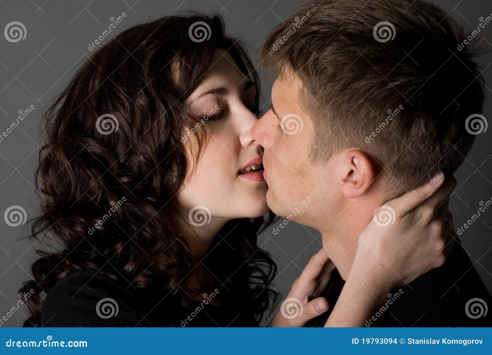 Boy And A Girl Kissing