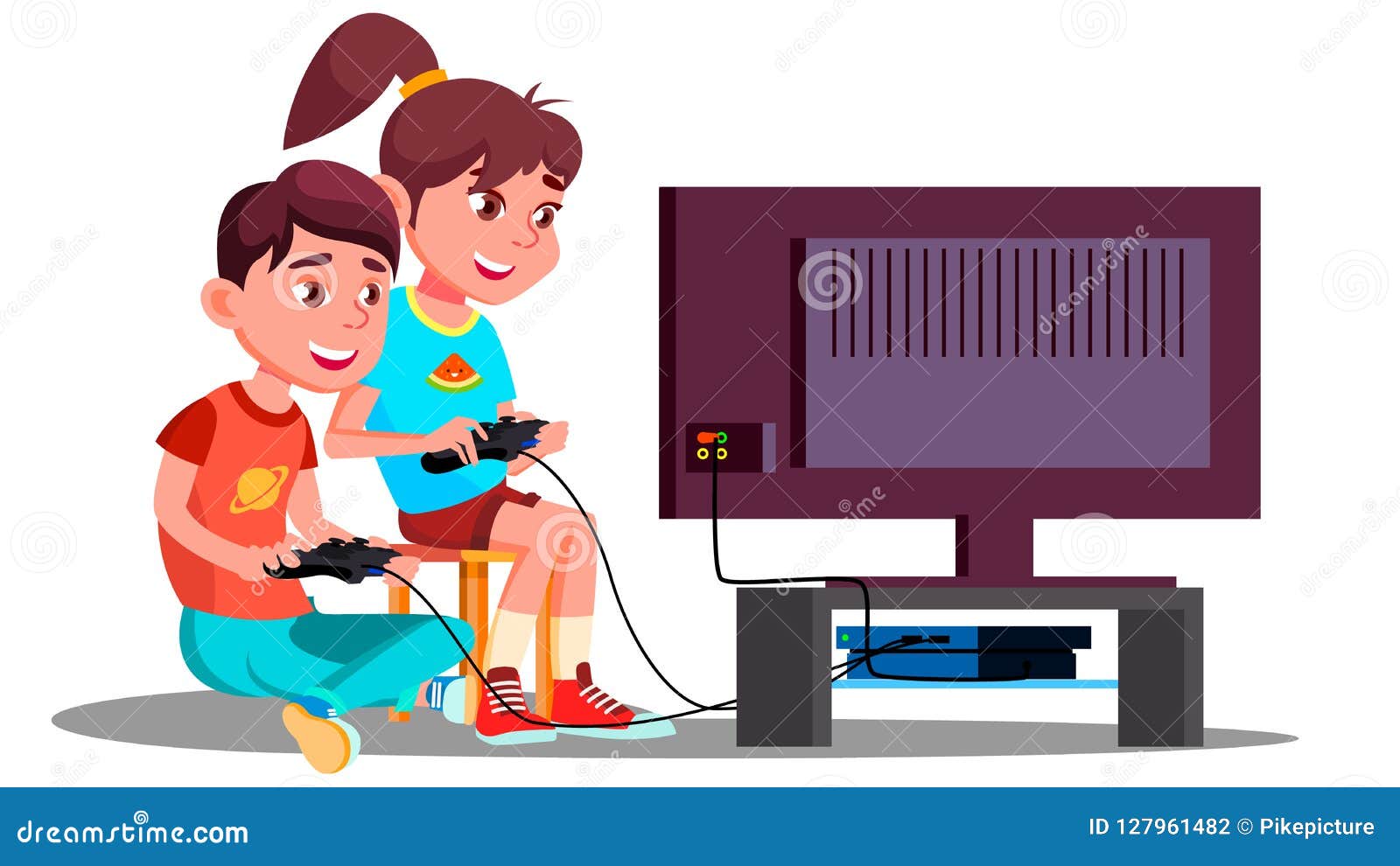 Free Vector  Cute man playing game on computer cartoon vector icon  illustration. people technology icon isolated