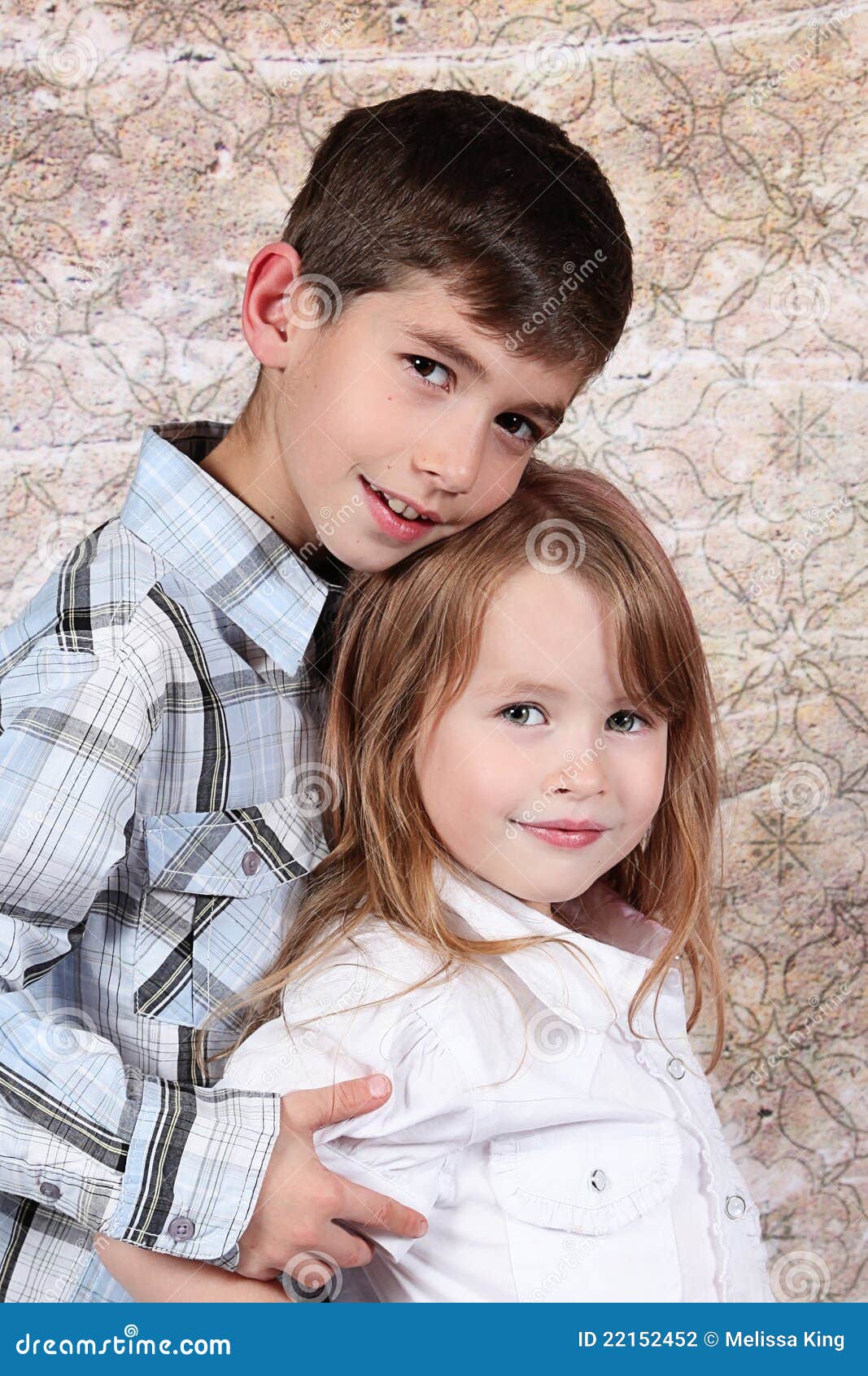 Boy and Girl together stock photo. Image of little, tenderness 22152452