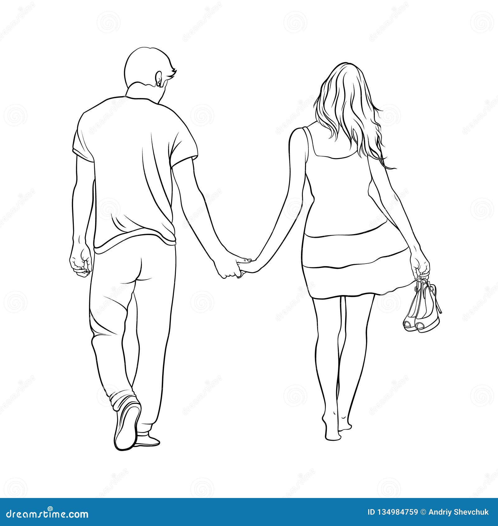 Boy Girl Walking Stock Illustrations 10 497 Boy Girl Walking Stock Illustrations Vectors Clipart Dreamstime