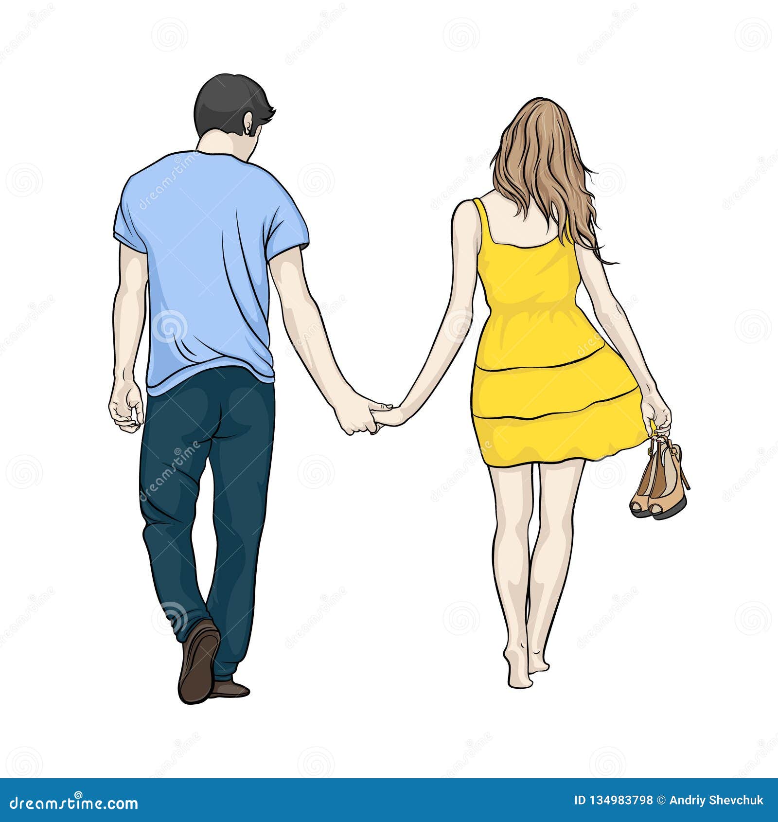 Boy Girl Holding Hands Sea Stock Illustrations 57 Boy Girl Holding Hands Sea Stock Illustrations Vectors Clipart Dreamstime