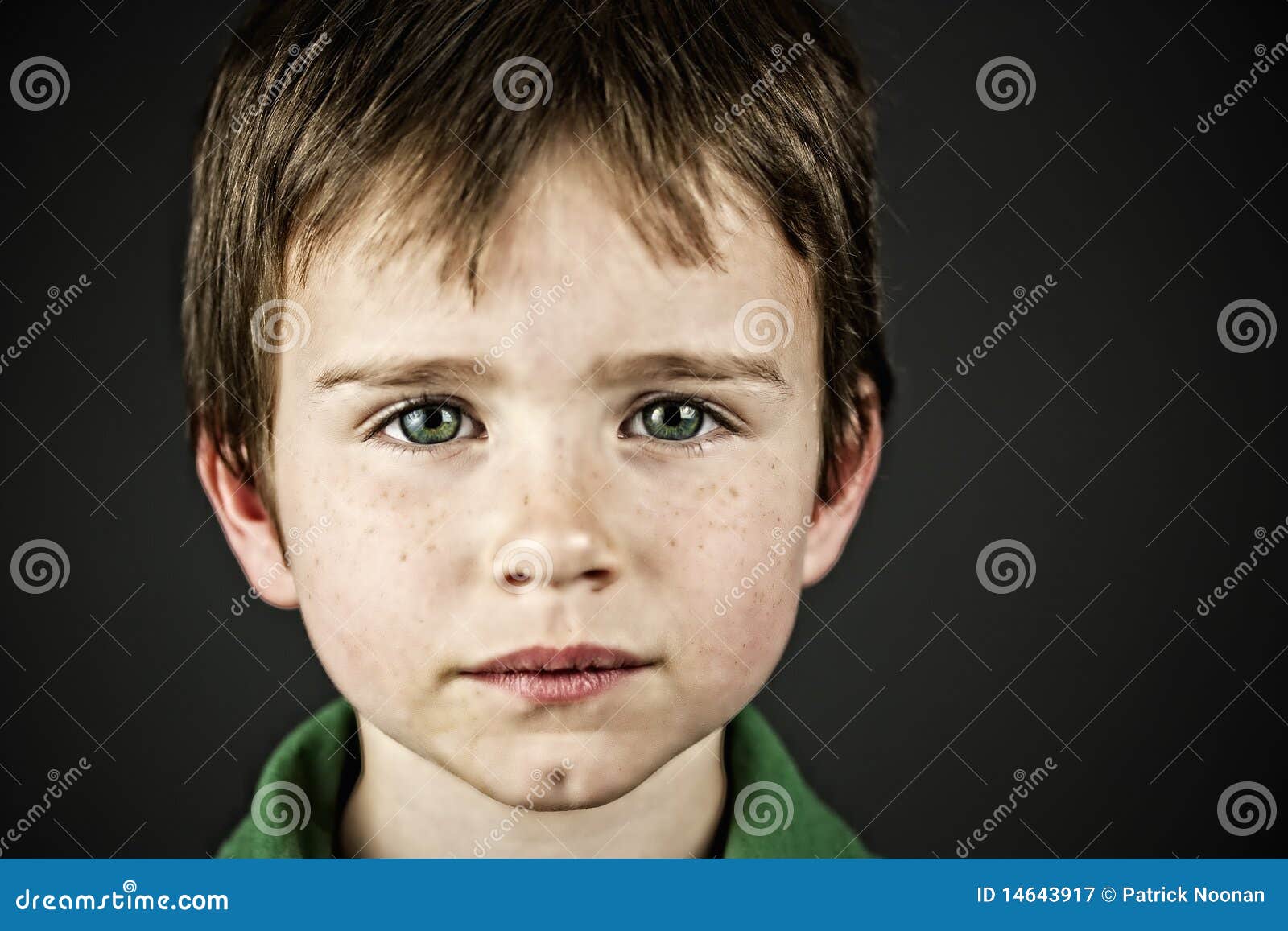 Boy with green eyes stock image. Image of mouth, face 14643917