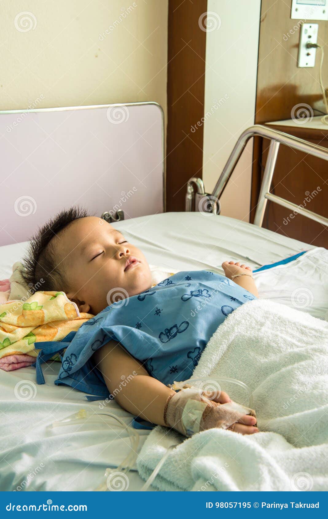 A Boy Has Got Sick. Stock Image. Image Of Face, Parent - 98057195