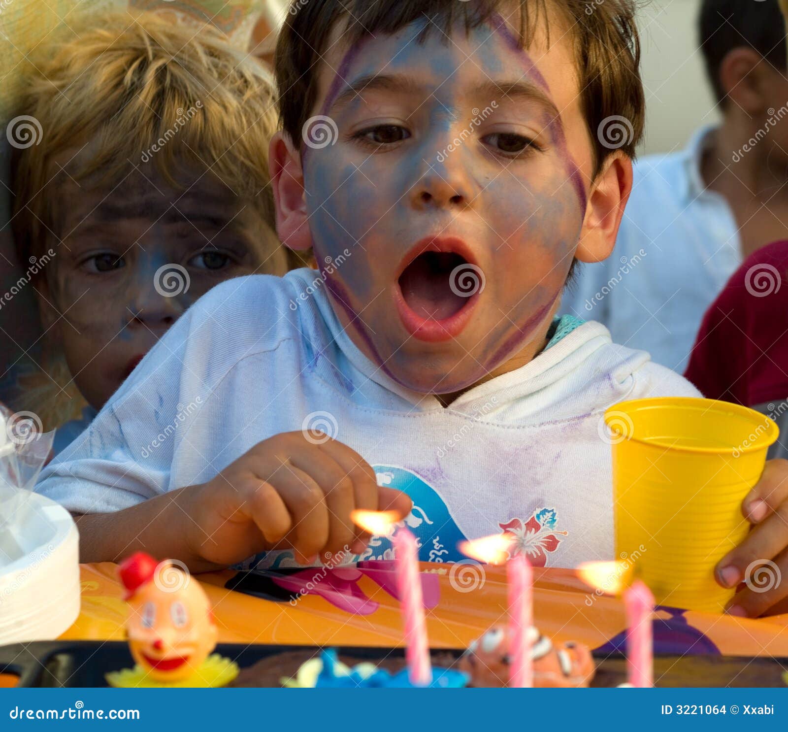 Boy in his birthday stock photo. Image of happiness, beautiful 3221064