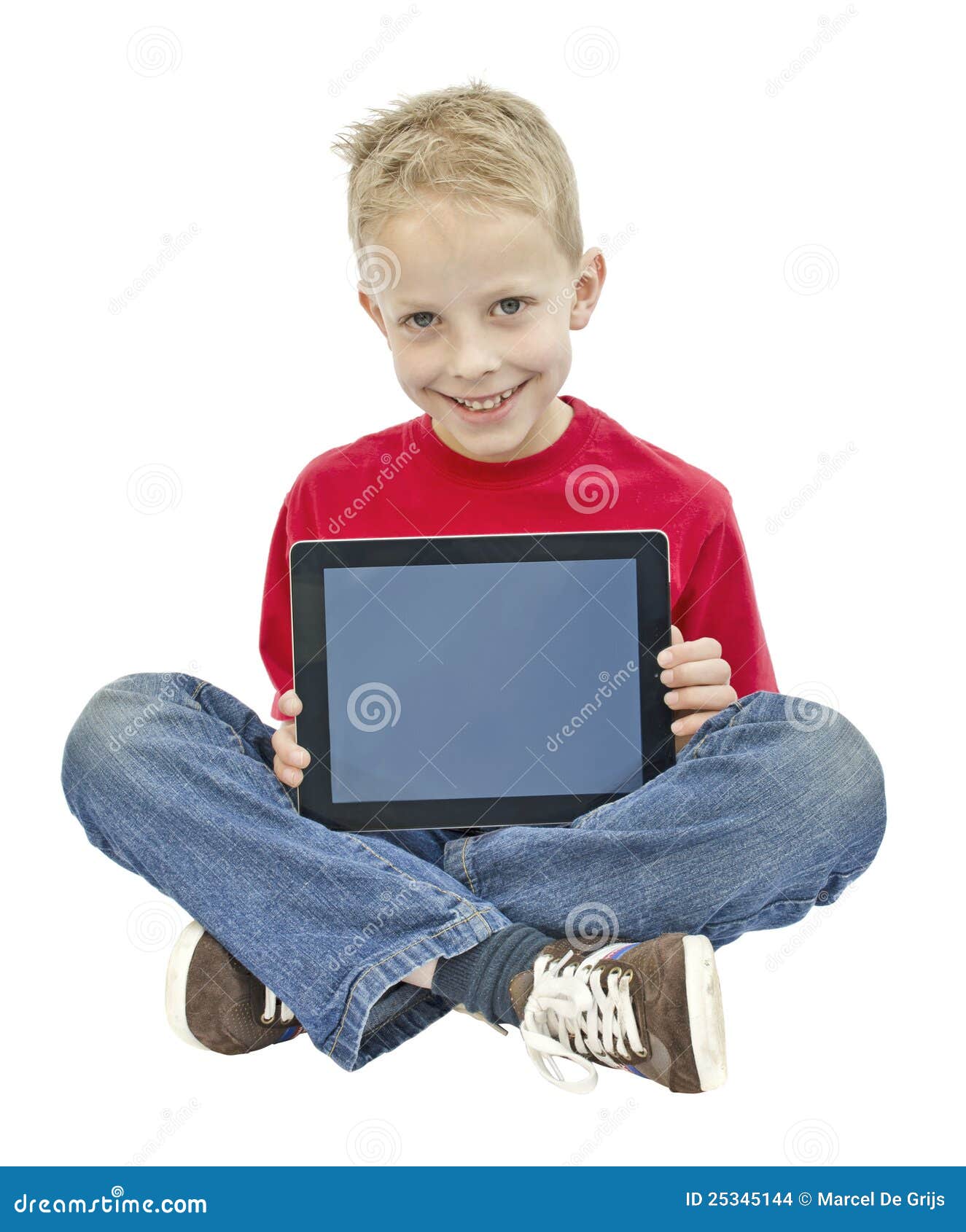 Boy Holding Ipad Stock Images - Image: 25345144