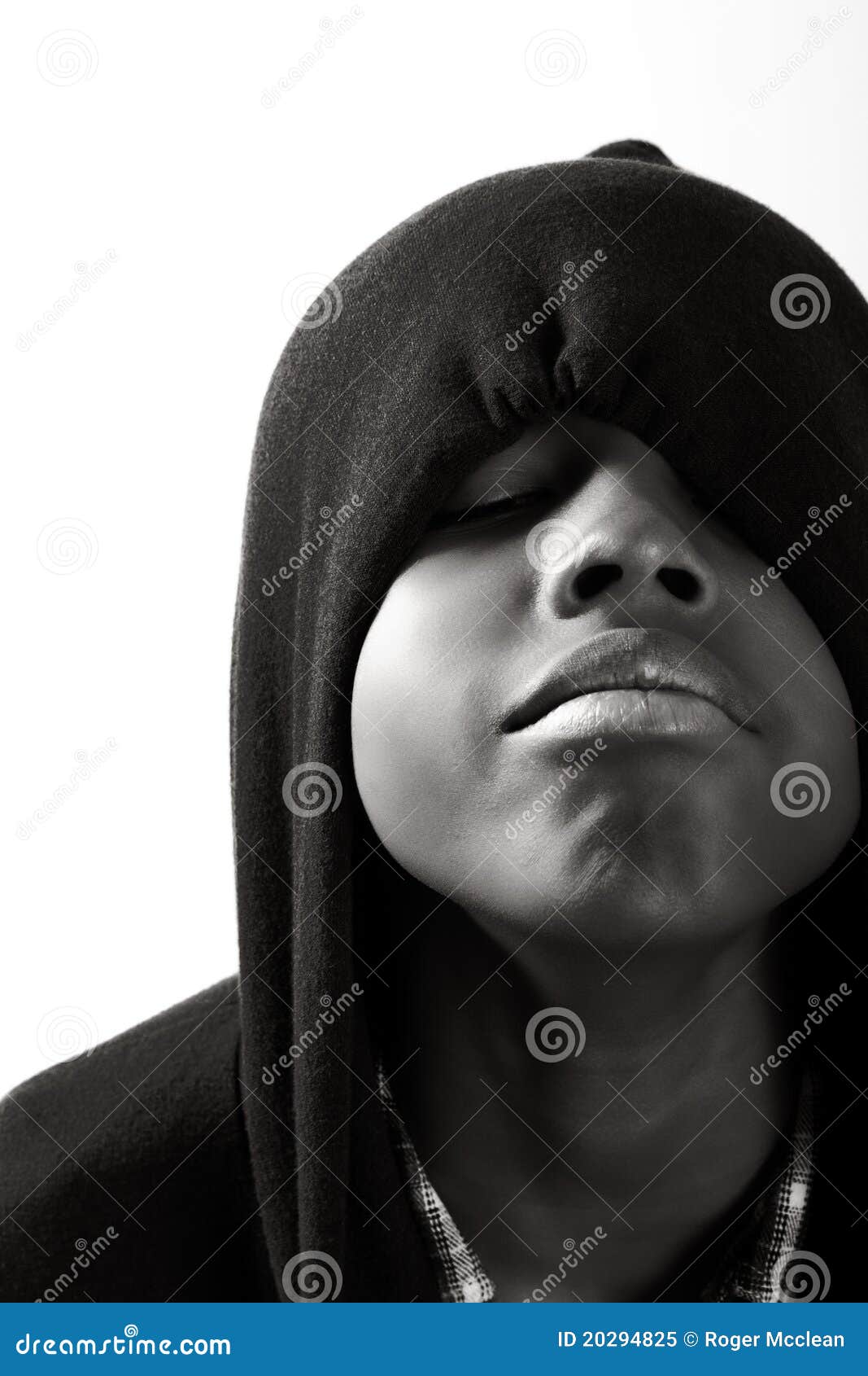 Boy in a hoodie stock image. Image of people, portrait 20294825