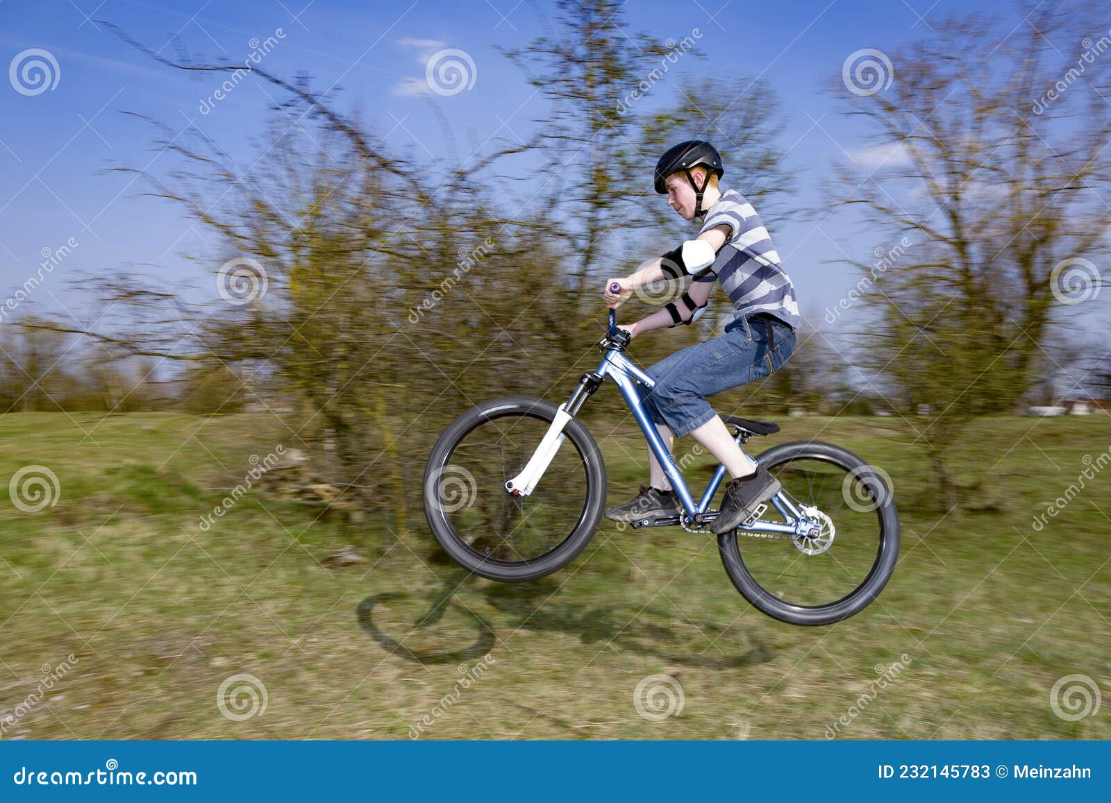 Boy Jumping with His Dirt Bike Stock Image - Image of high, outdoor ...