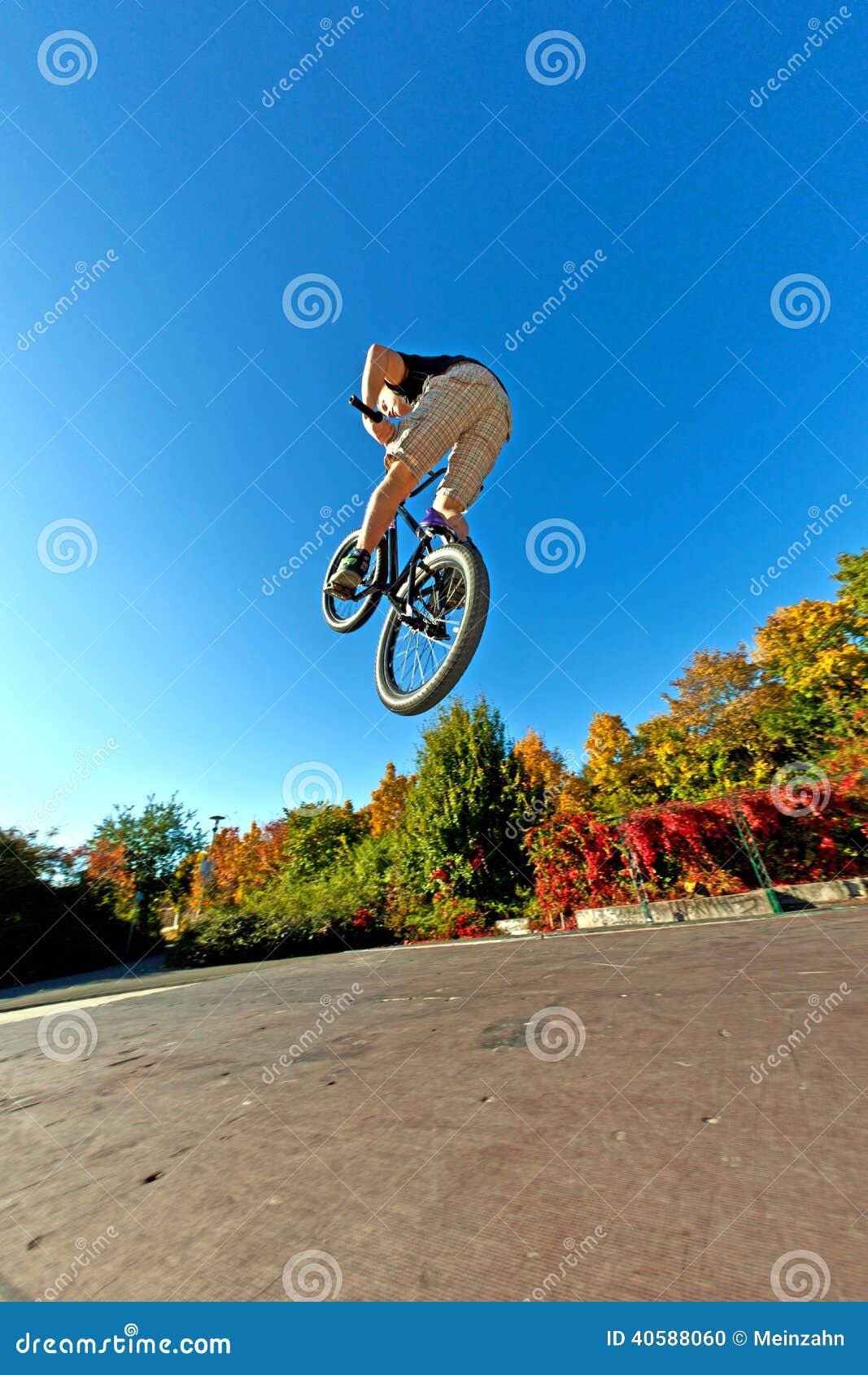 Boy Jumps with His Trick Scooter Stock Photo Image of male, lifestyle