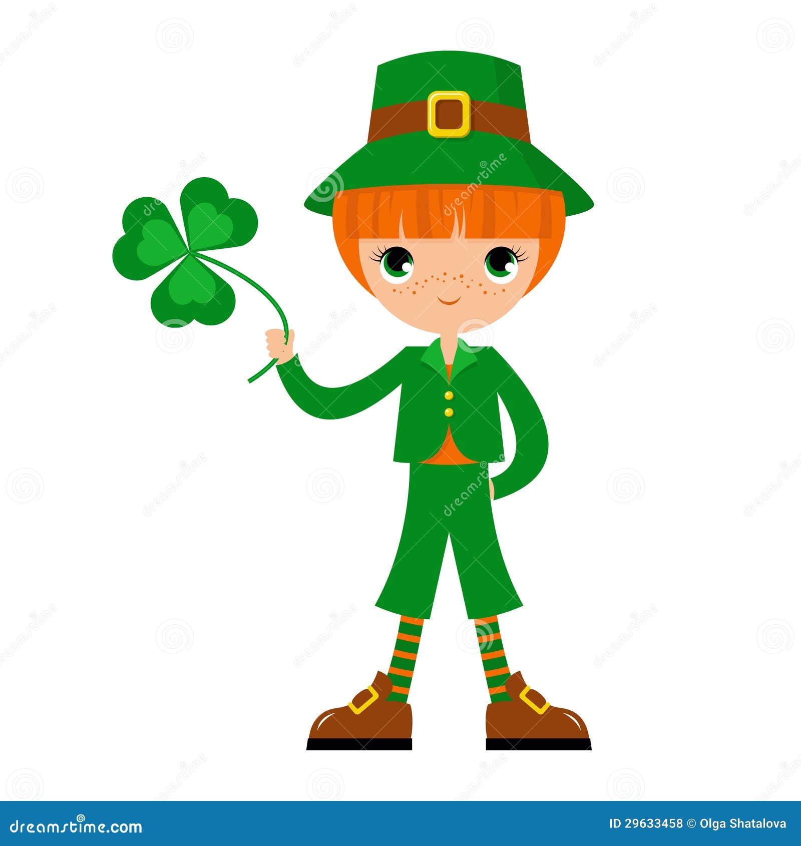 Boyleprechaun stock vector. Illustration of orange, cartoon 29633458