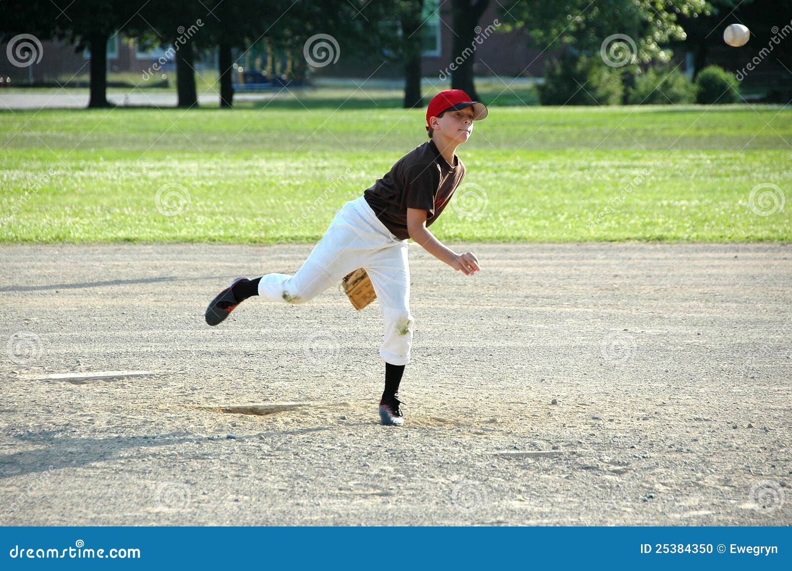 Boy Pitching in Youth Baseball Game Stock Photo Image of pitcher