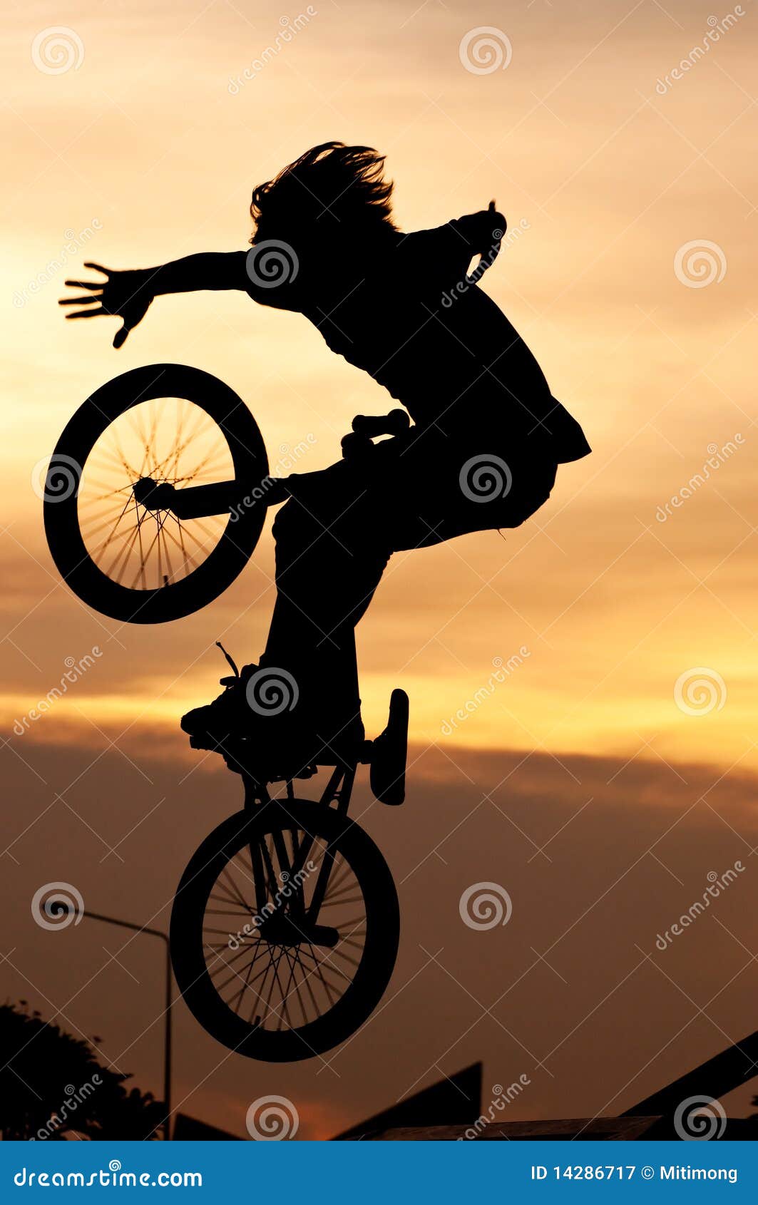 The Boy Playing Bicycle Stunts Stock Image Image of pedal, jump 14286717