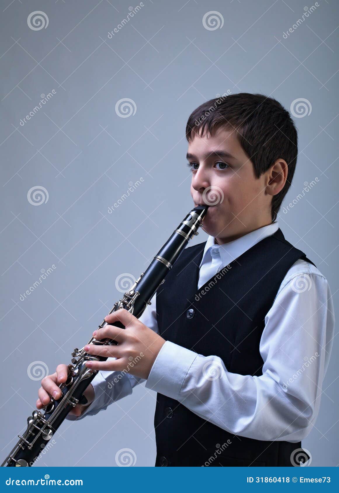 Boy Playing on the Stock Photo Image of performer, finger