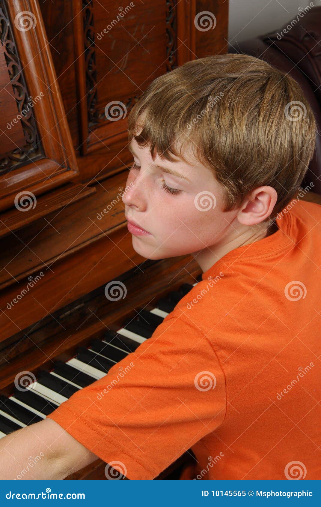 Boy playing piano stock image. Image of music, percussion - 10145565