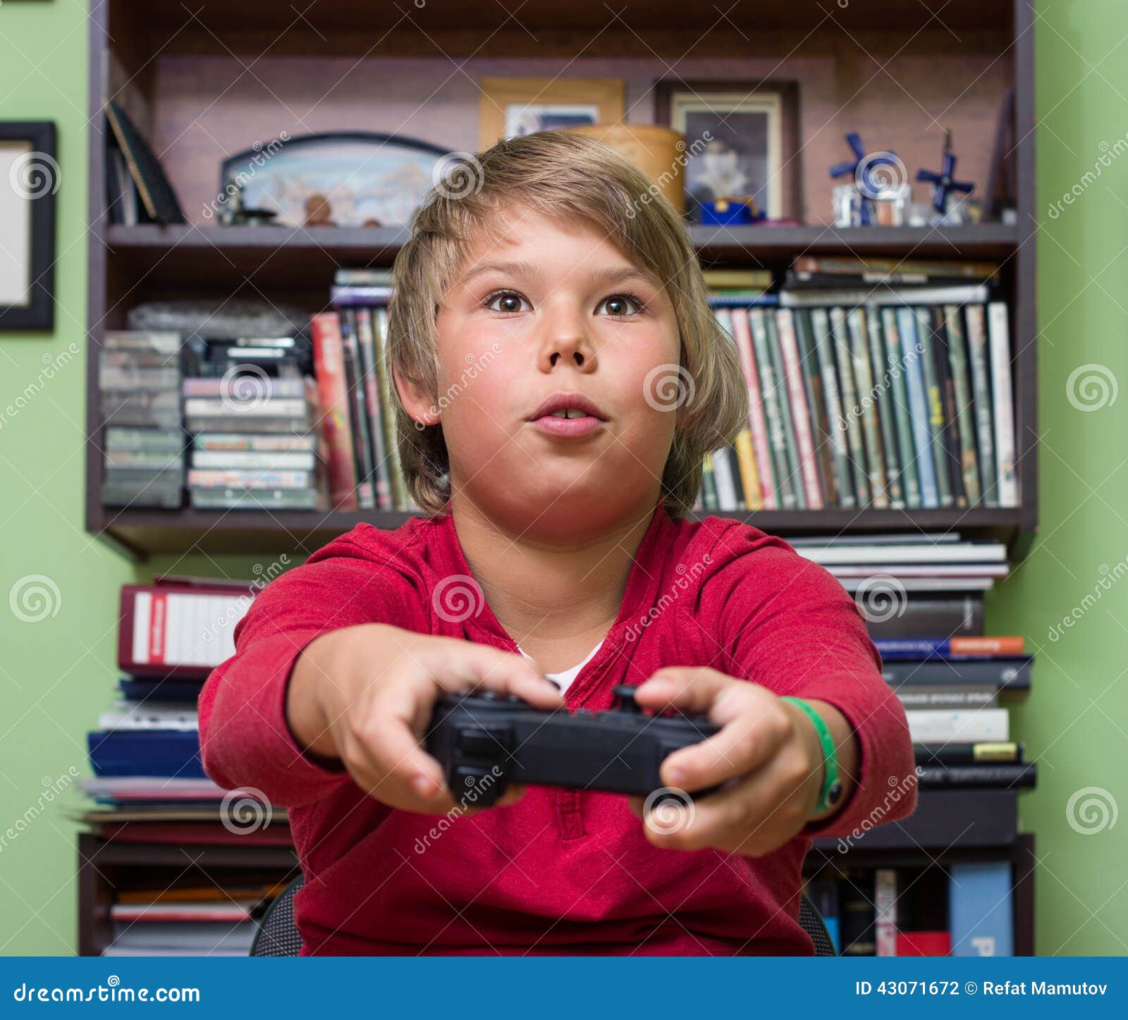 Gamer Playing Online Game Joystick Controller Stock Photo 2216745003