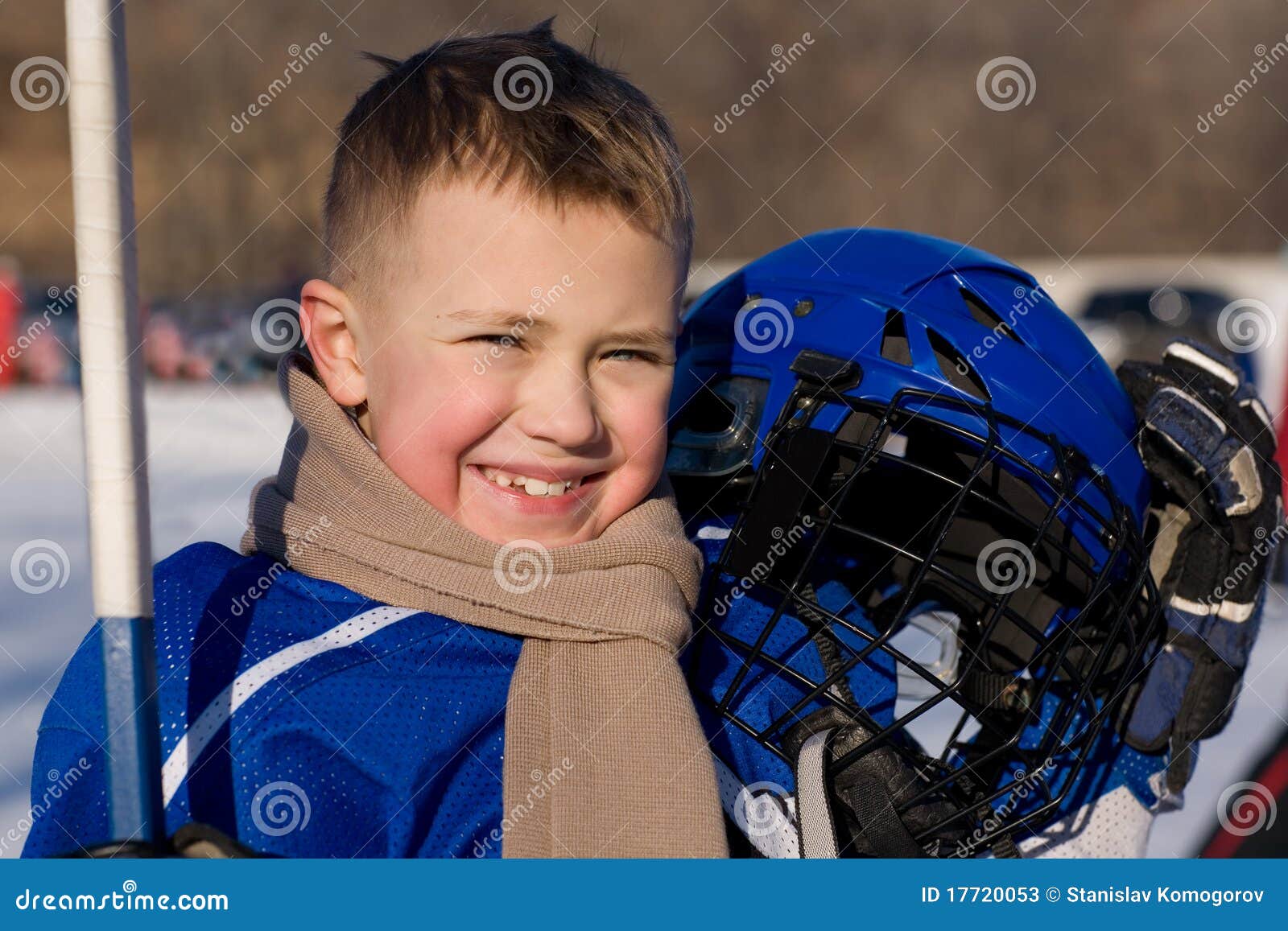 Boy plays hockey stock image. Image of healthy, lifestyle 17720053