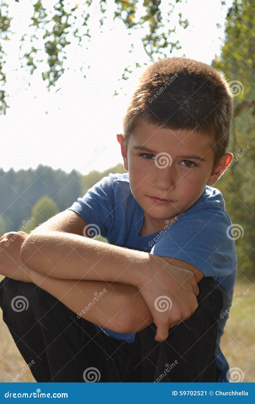 Boy portrait with forest stock image. Image of forest - 59702521