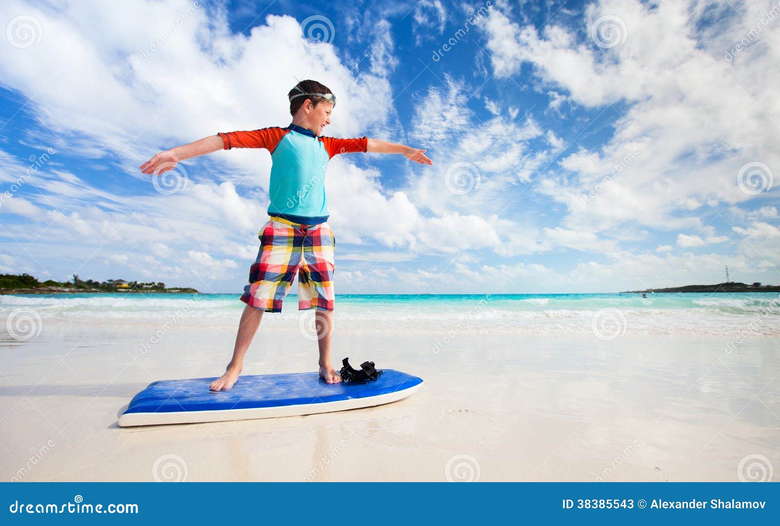 Boy Practice Surfing at Beach Stock Image Image of active, bodyboard