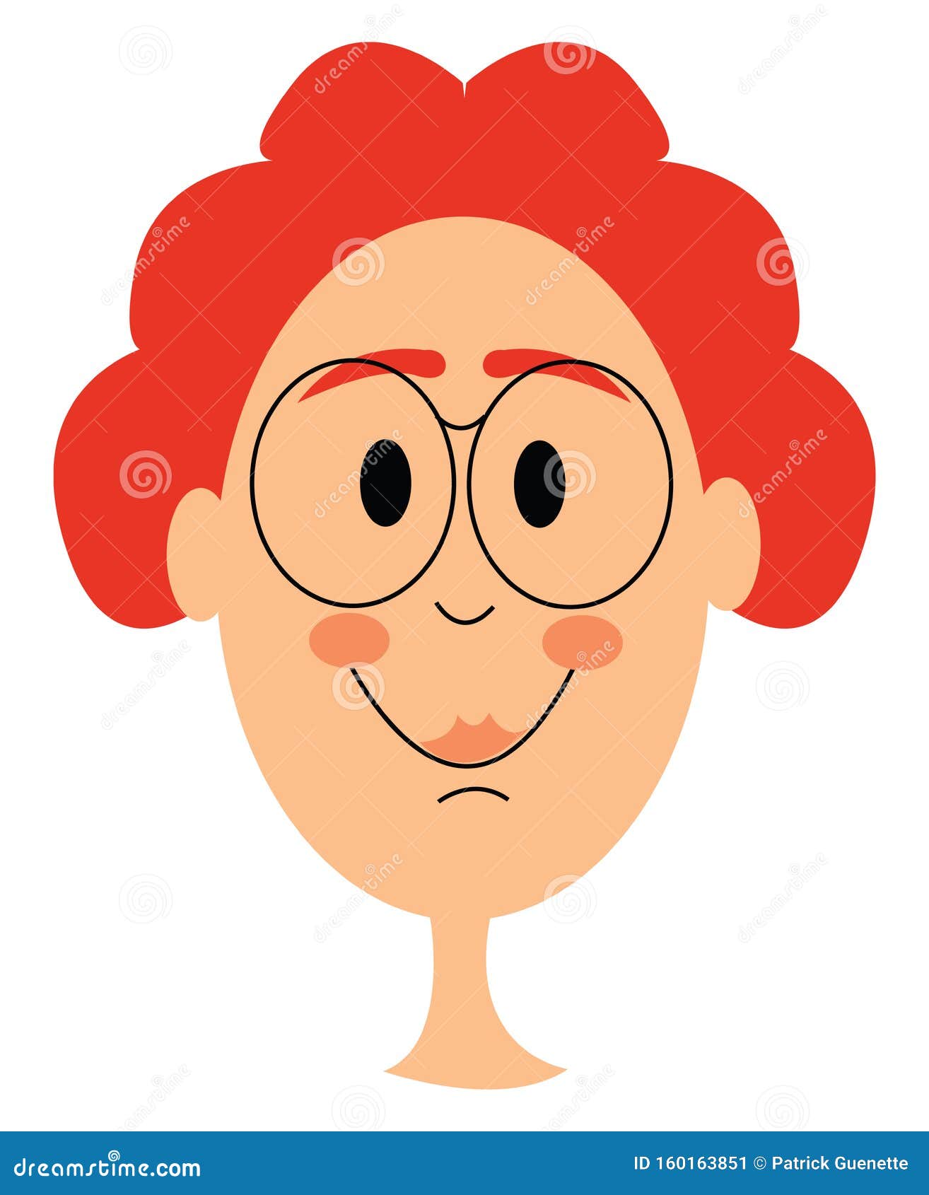 Red Hair Boy, Vector or Color Illustration Stock Vector - Illustration ...