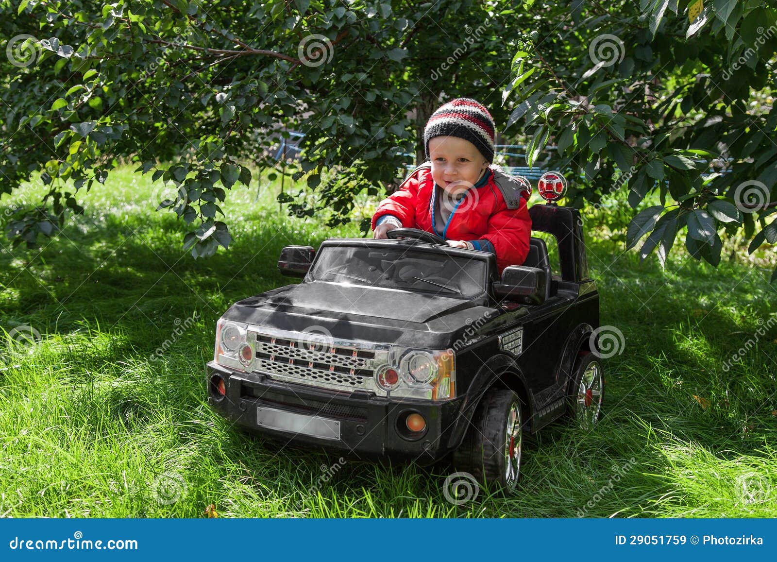 Boy rides on electric car stock image. Image of caucasian 29051759