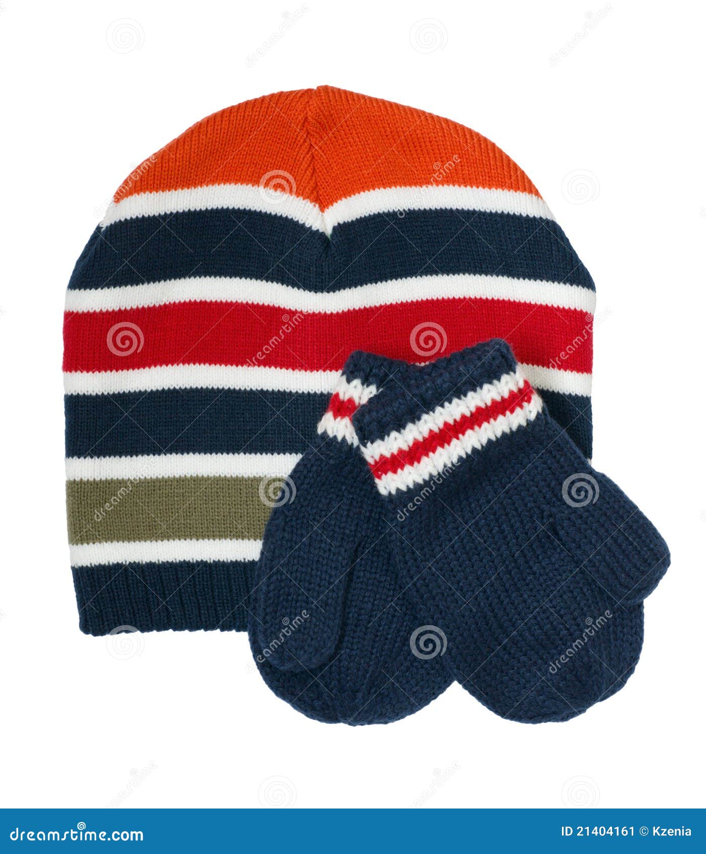 Boy s cap with mittens stock image. Image of fabric, blue 21404161