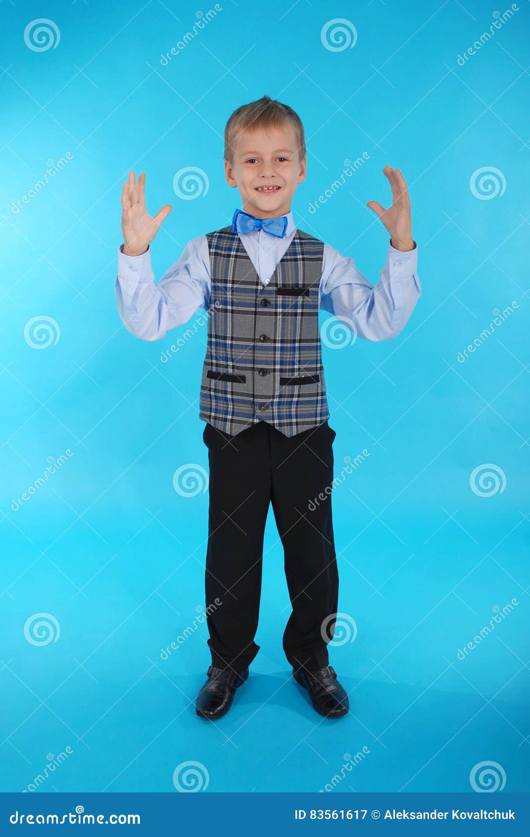 Boy in school uniform stock image. Image of vest, caucasian 83561617