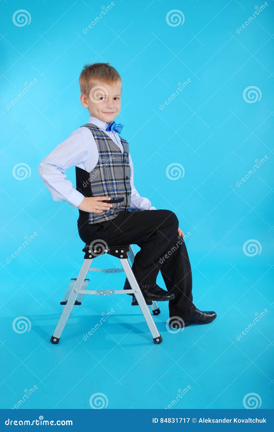 Boy in school uniform stock image. Image of wisdom, white 84831717