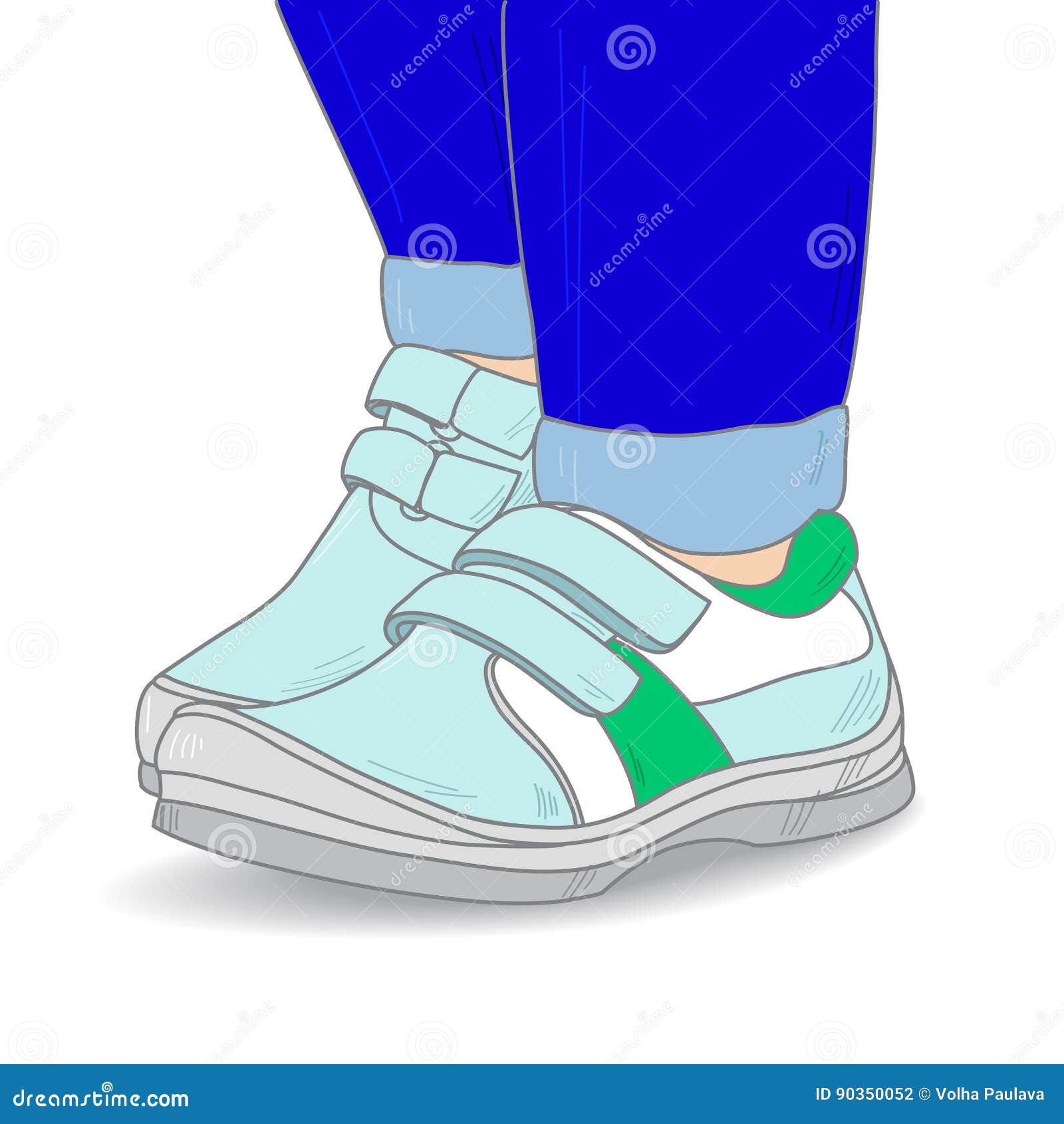 Boy Shoes with Legs, Vector Illustration Stock Vector Illustration of