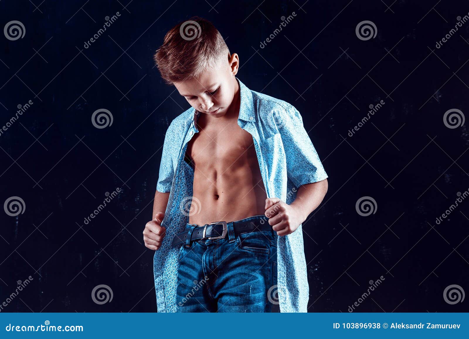 Young Teen Boy Abs