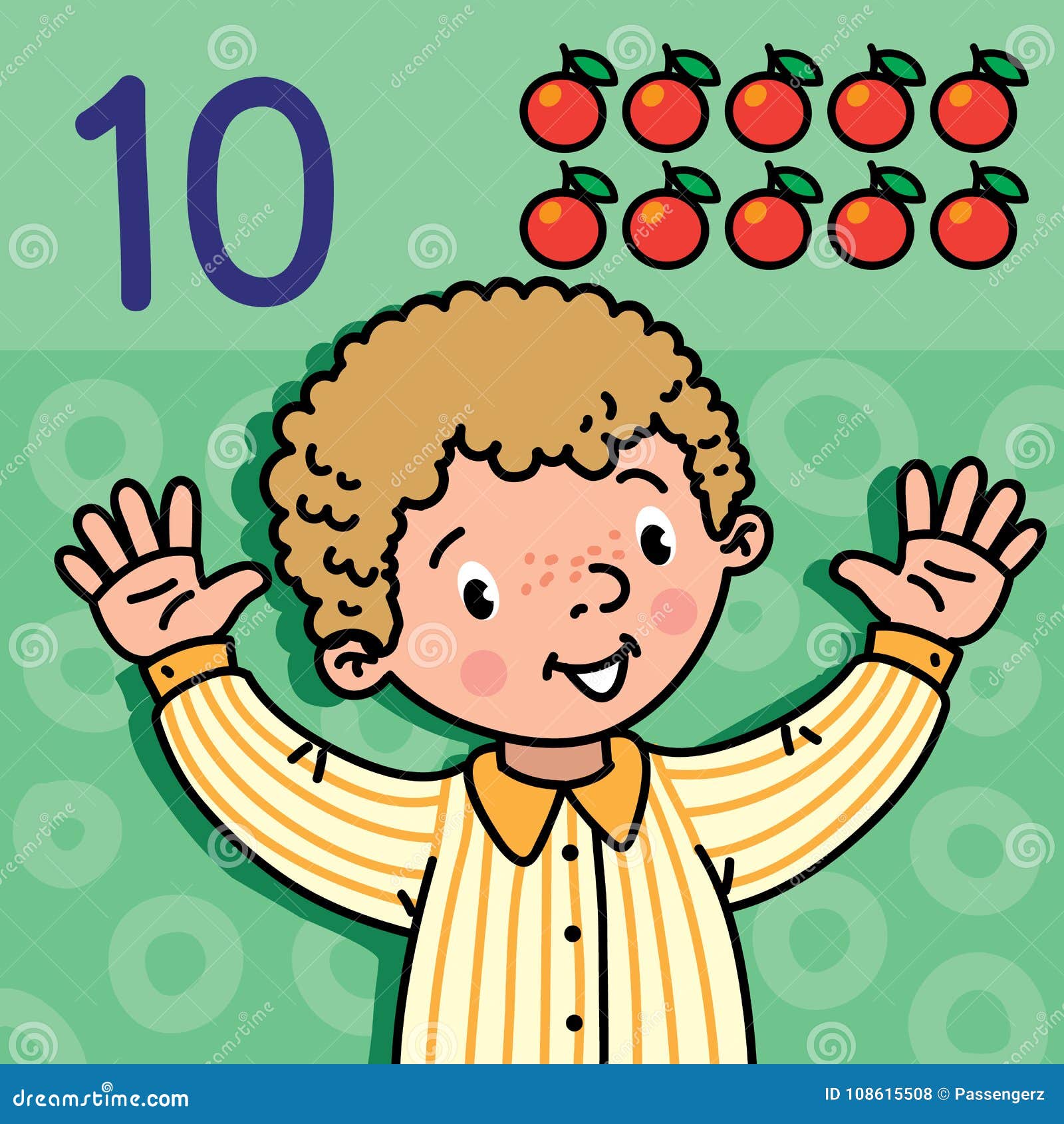 count to ten clip art