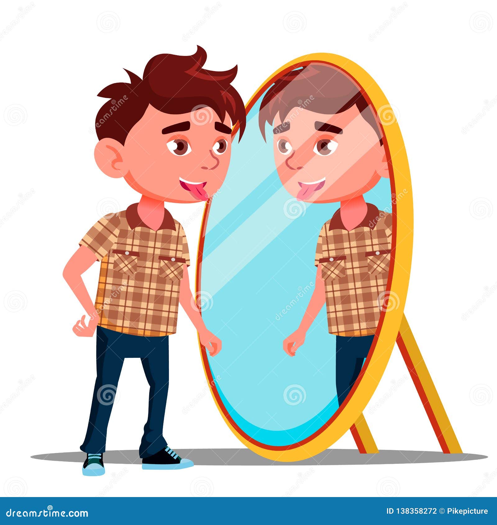 Child Mirror Reflection Stock Illustrations 262 Child Mirror Reflection Stock Illustrations Vectors Clipart Dreamstime