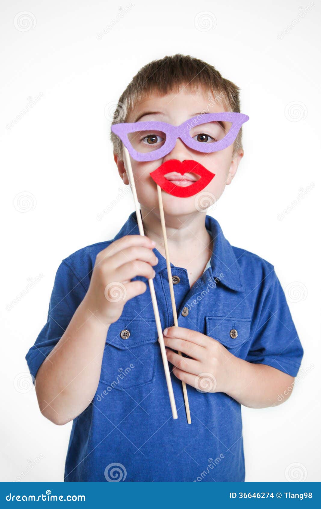 Boy in a silly disguise stock photo. Image of goofy, mask 36646274