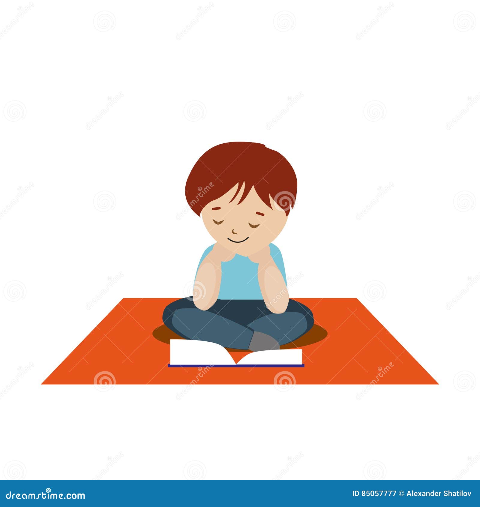 Boy Sitting on the Carpet and Reading a Book or Tutorial. Cartoon Character Isolated Stock Vector - Illustration of book, isolated: 85057777 Boy Sitting on the Carpet and Reading a Book or Tutorial. Cartoon Character Isolated Stock Vector - Illustration of book, isolated: 85057777