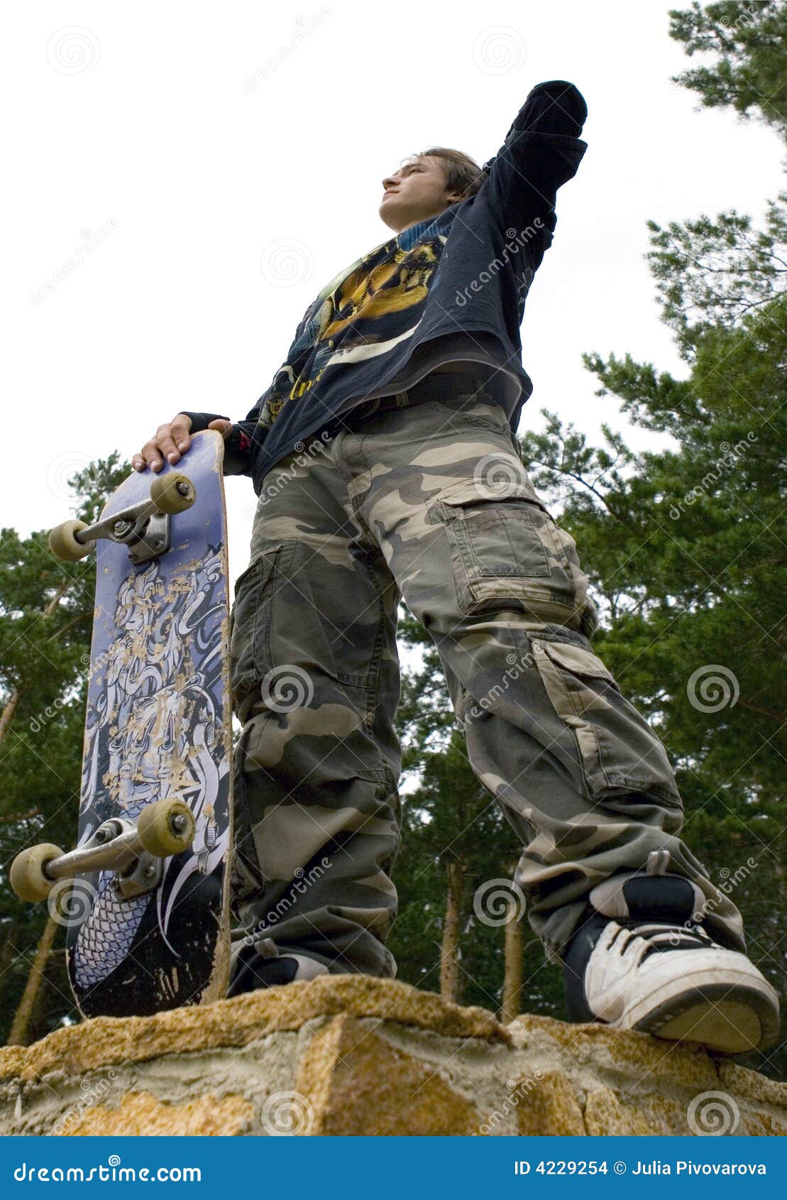 Boy with Skateboard stock photo. Image of white, boys - 4229254