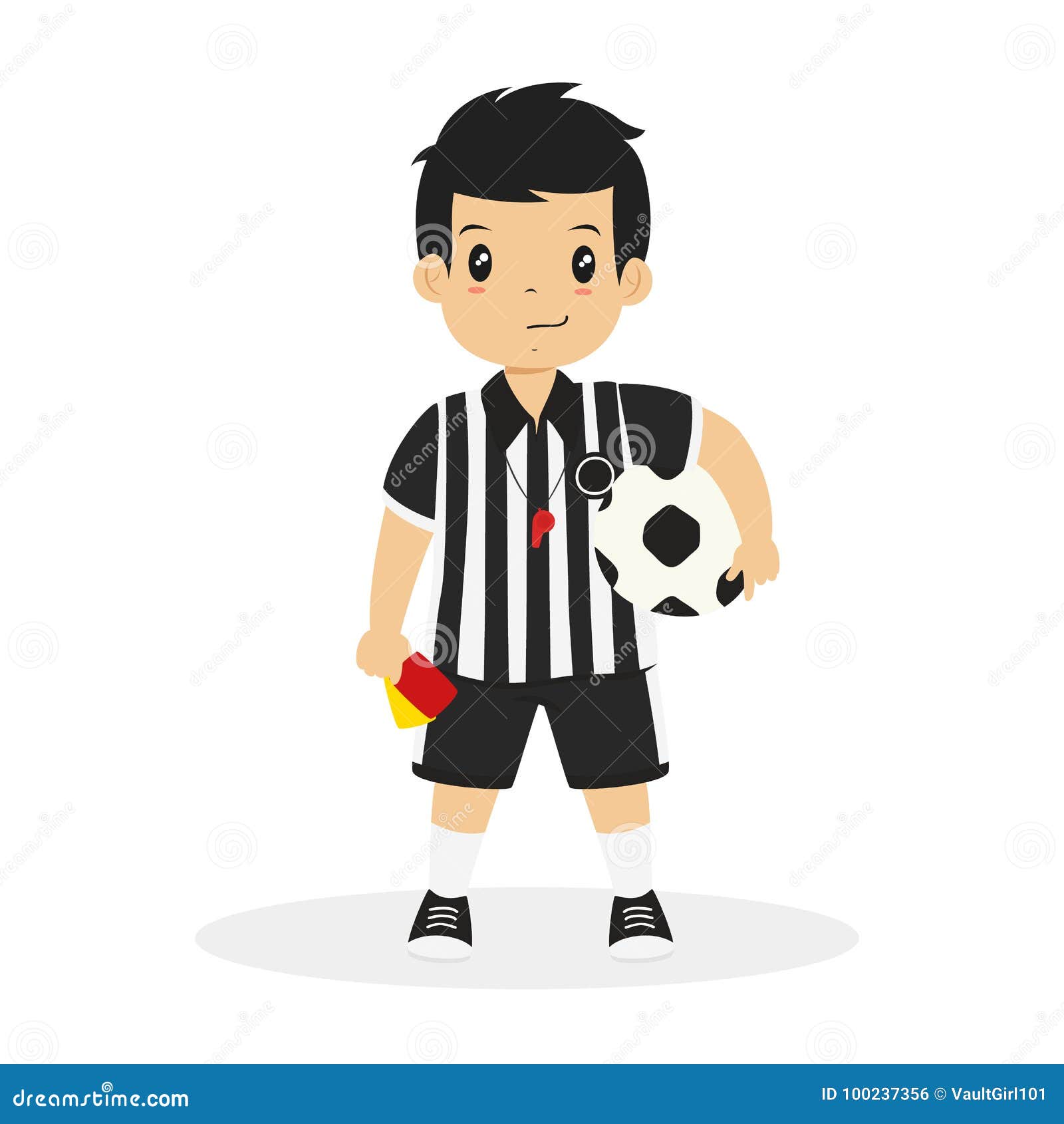 Soccer Referee Silhouettes - Showing The Red Card, Offside, Goal, Var ...