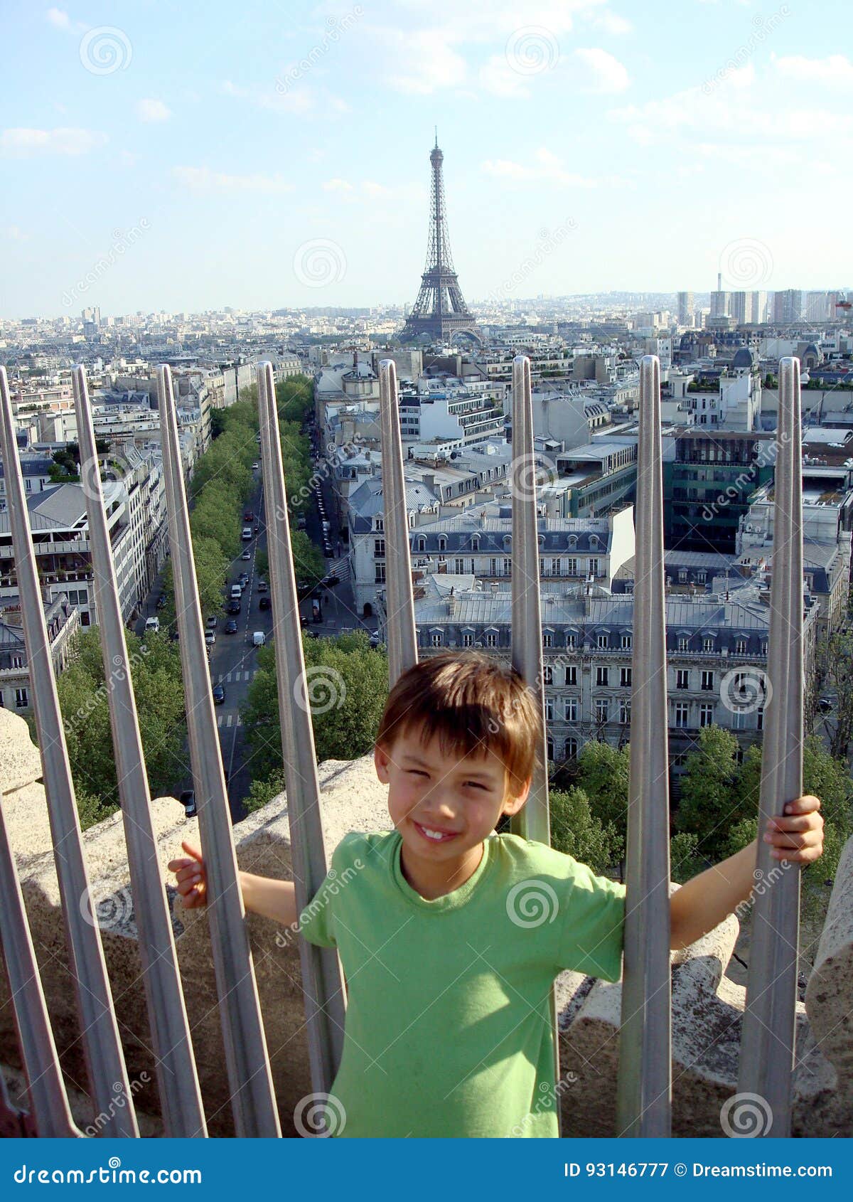 standing on top of the eiffel tower
