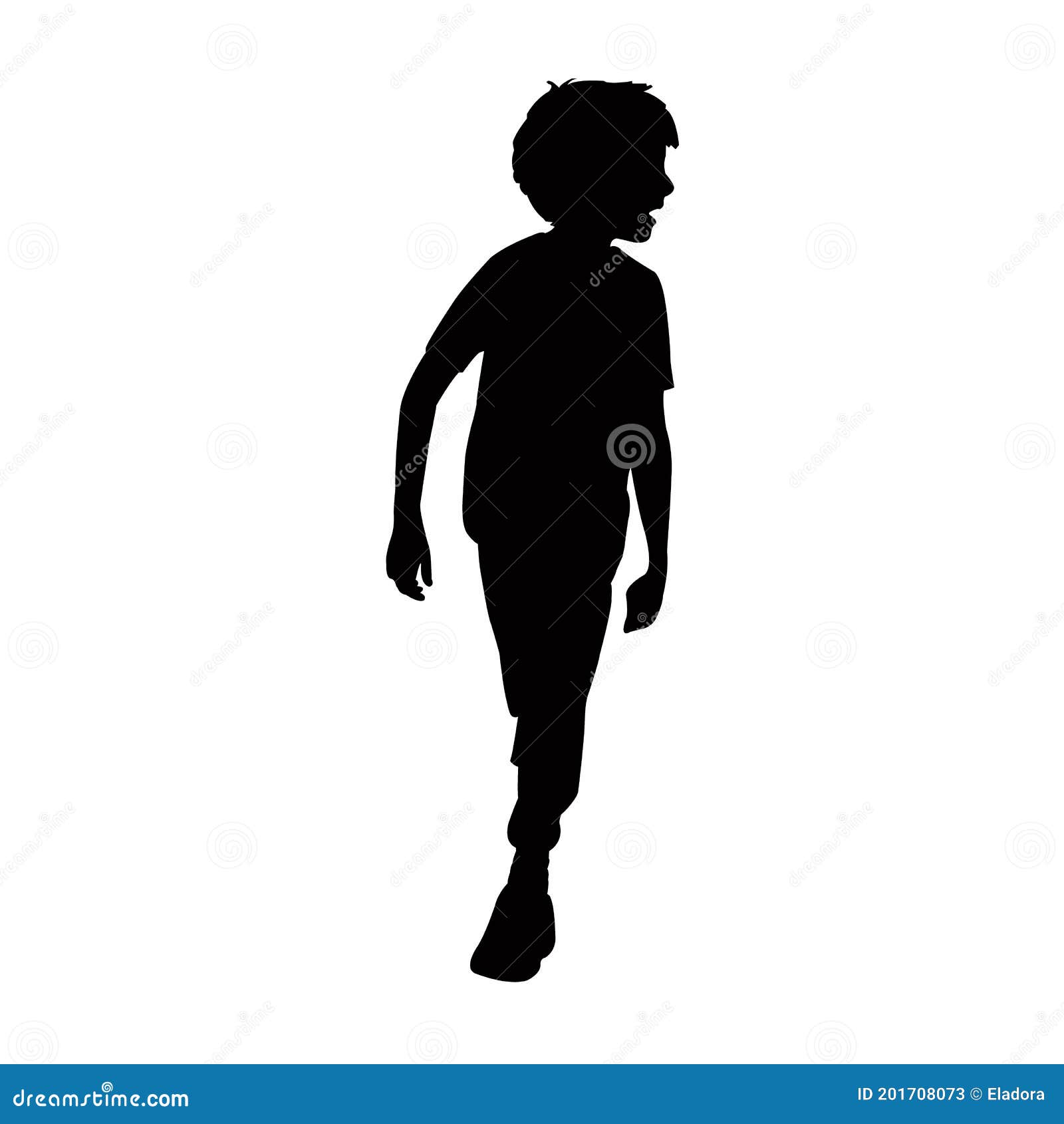 boy standing silhouette